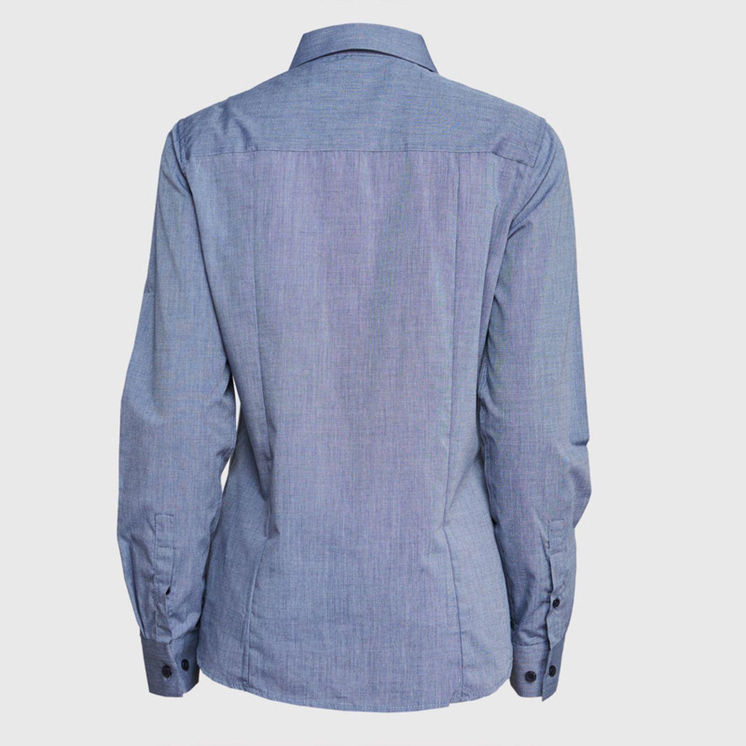 Blusa Fil A Fil Azul marino-3