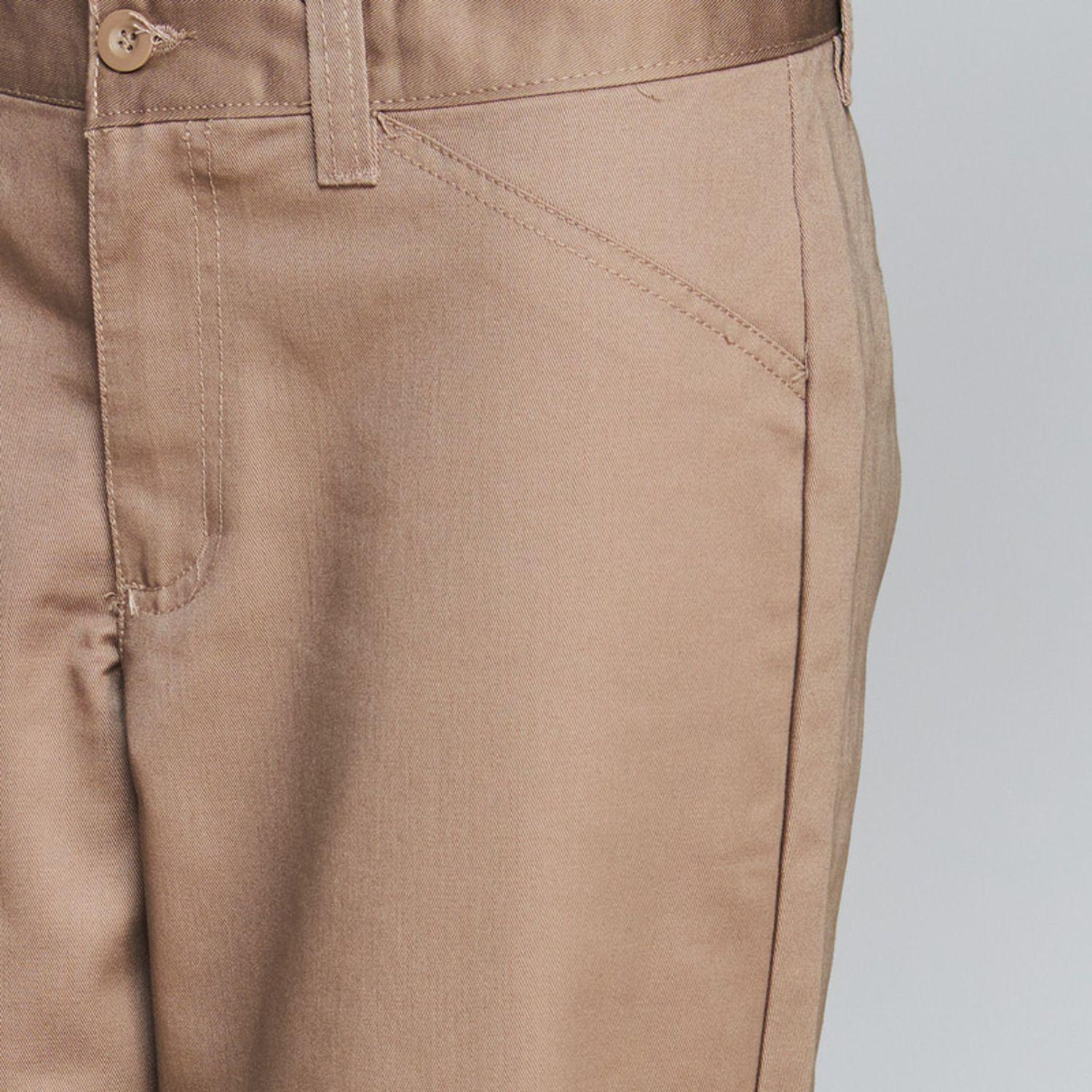 Pantalón Gabardina T/C Mujer Beige-4