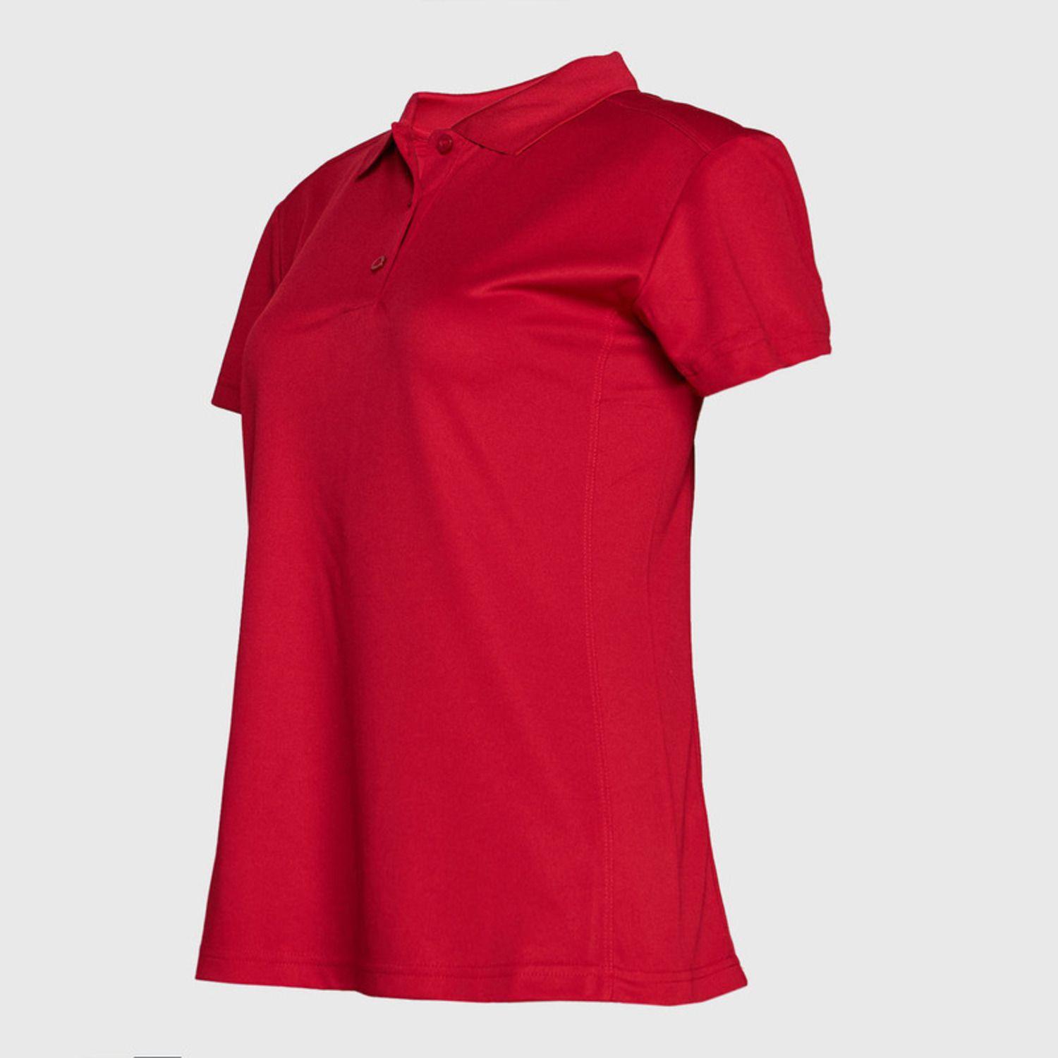 Polera Dry Fit Mujer M/C Rojo-2