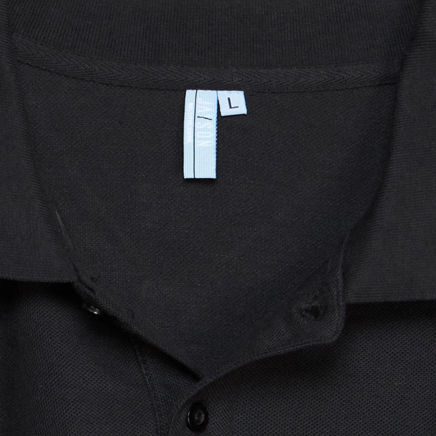 Polera Pique Tc Mc Hombre Negro-4