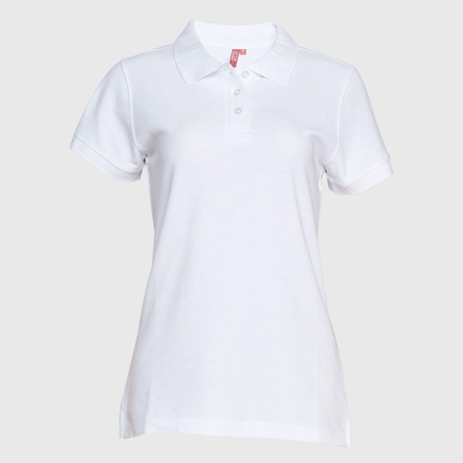 Polera Pique Mujer 80/20 M/C Blanco-1