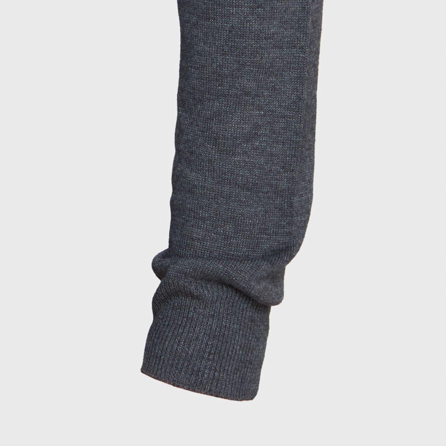 Sweater Cuello V Unisex M/L Gris oscuro-4
