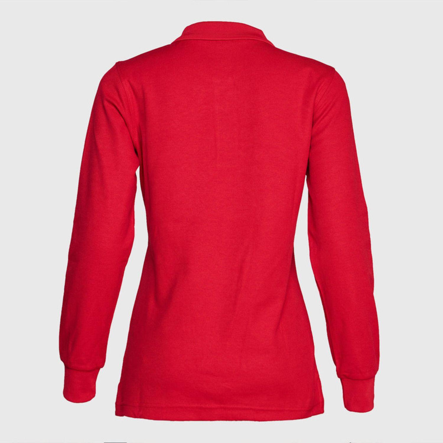 Polera Ml Mujer Waffle  Rojo-3