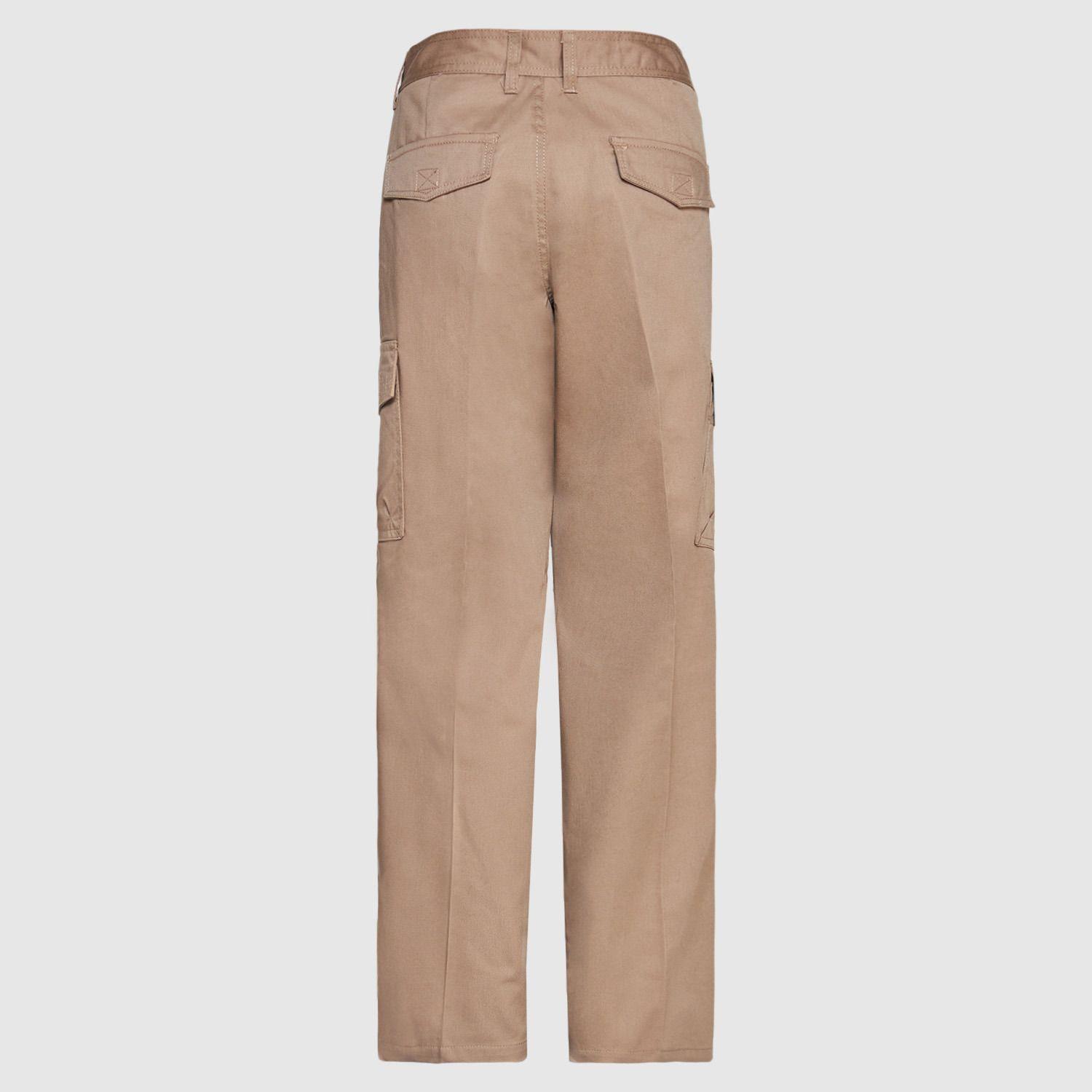 Pantalón Cargo Gabardina T/C Mujer Beige-2