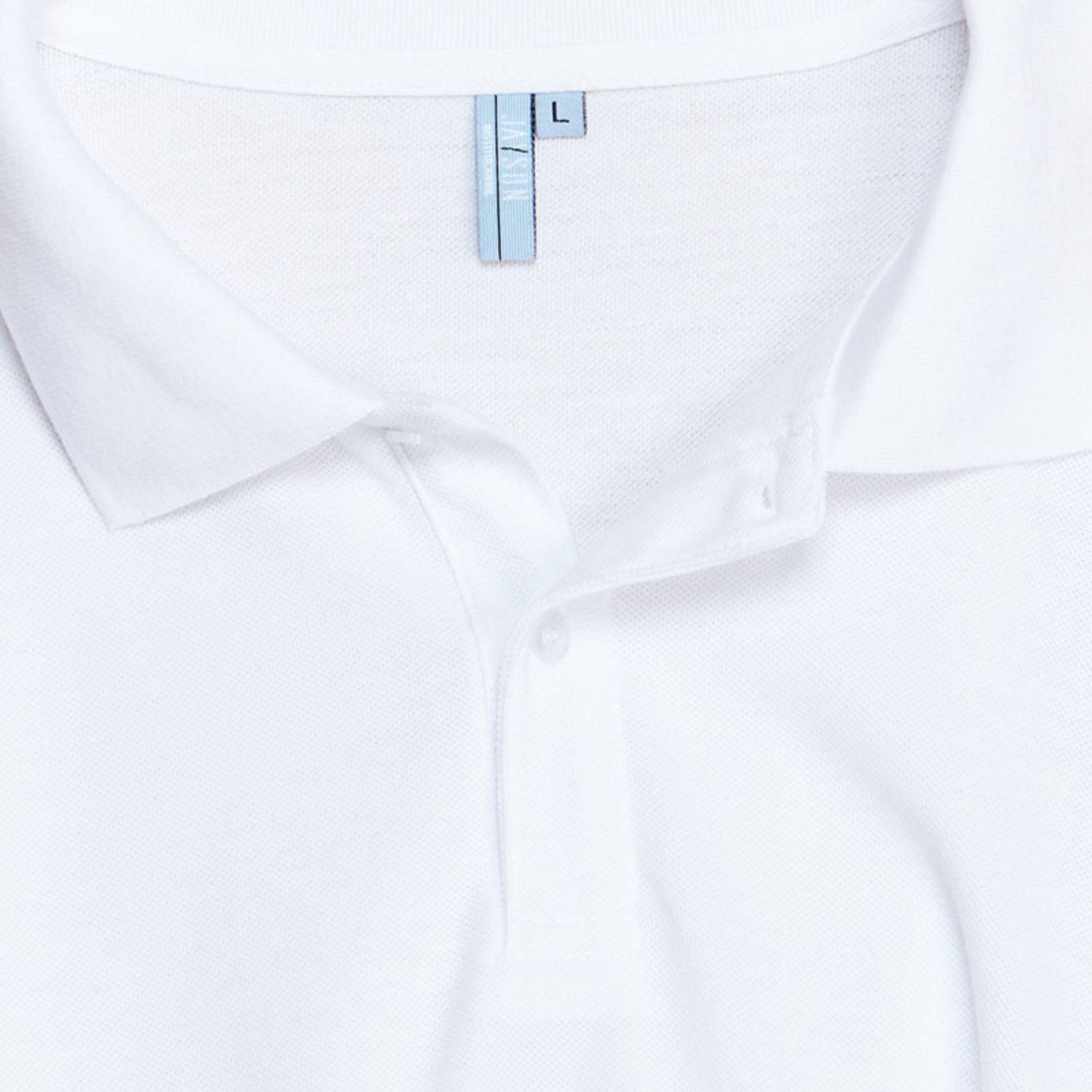 Polera Pique T/C Ml Hombre Blanco-3
