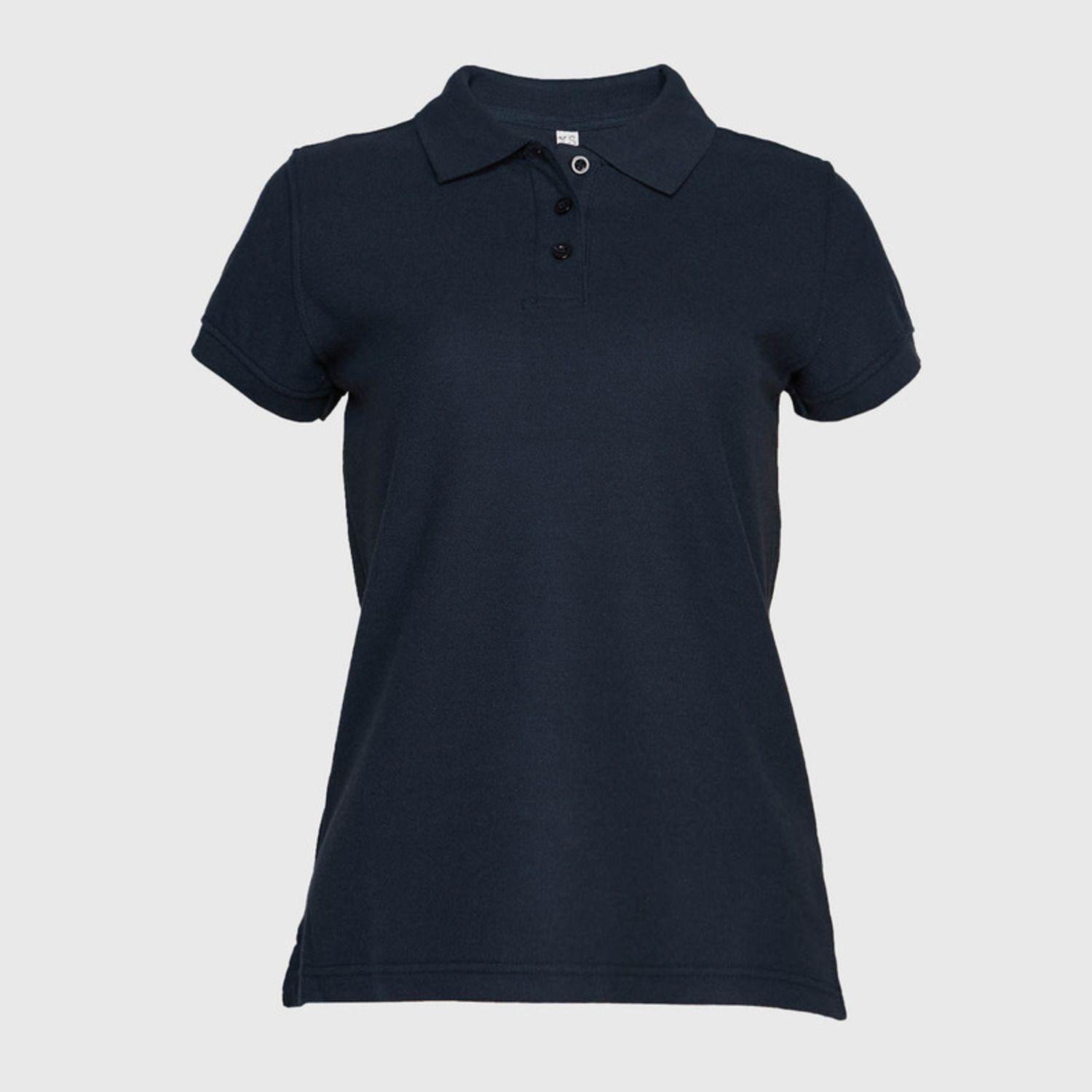 Polera Pique Tc Mc Mujer Azul marino-0