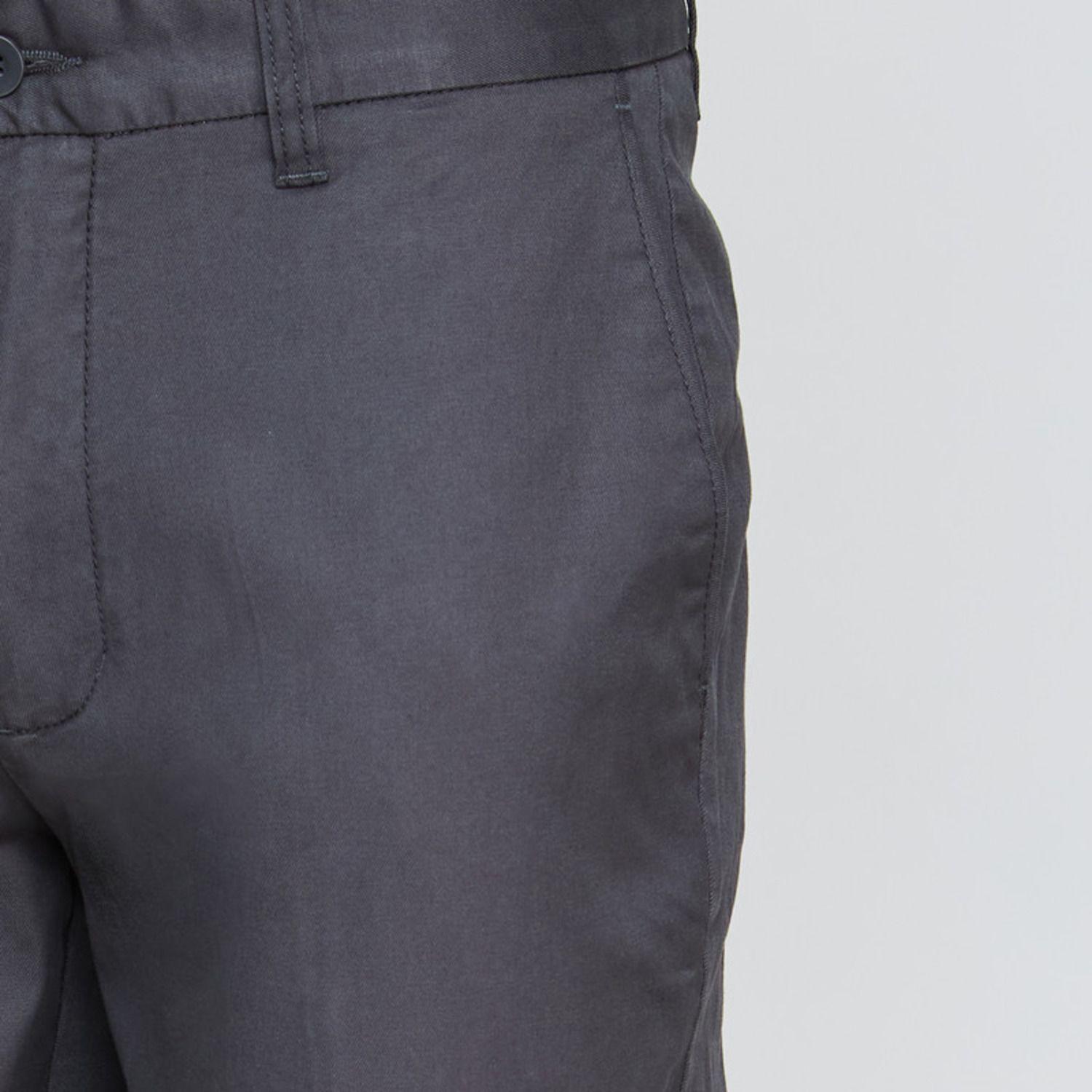 Pantalón Spandex Hombre Frente Plano Gris oscuro-4