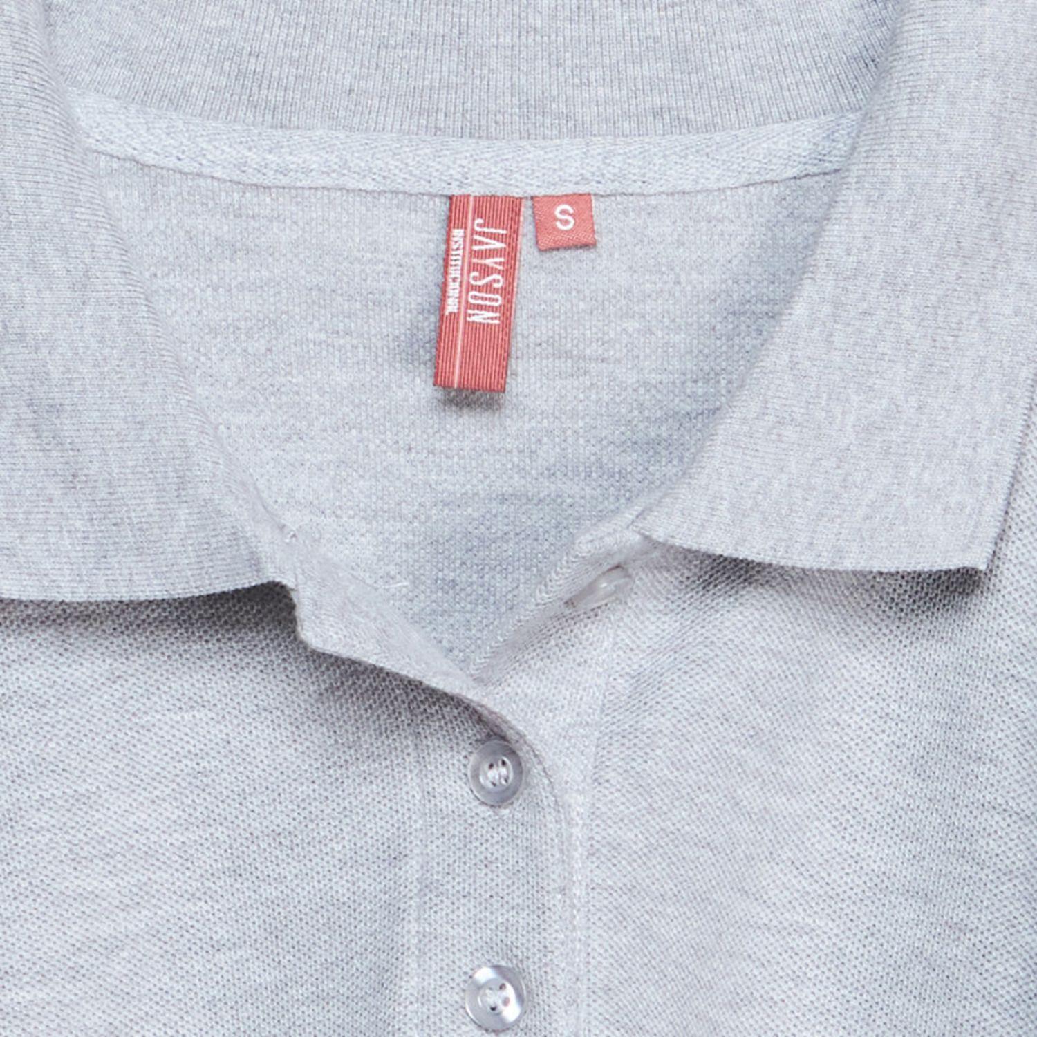 Polera Pique Mujer 80/20 M/C Gris oscuro-4