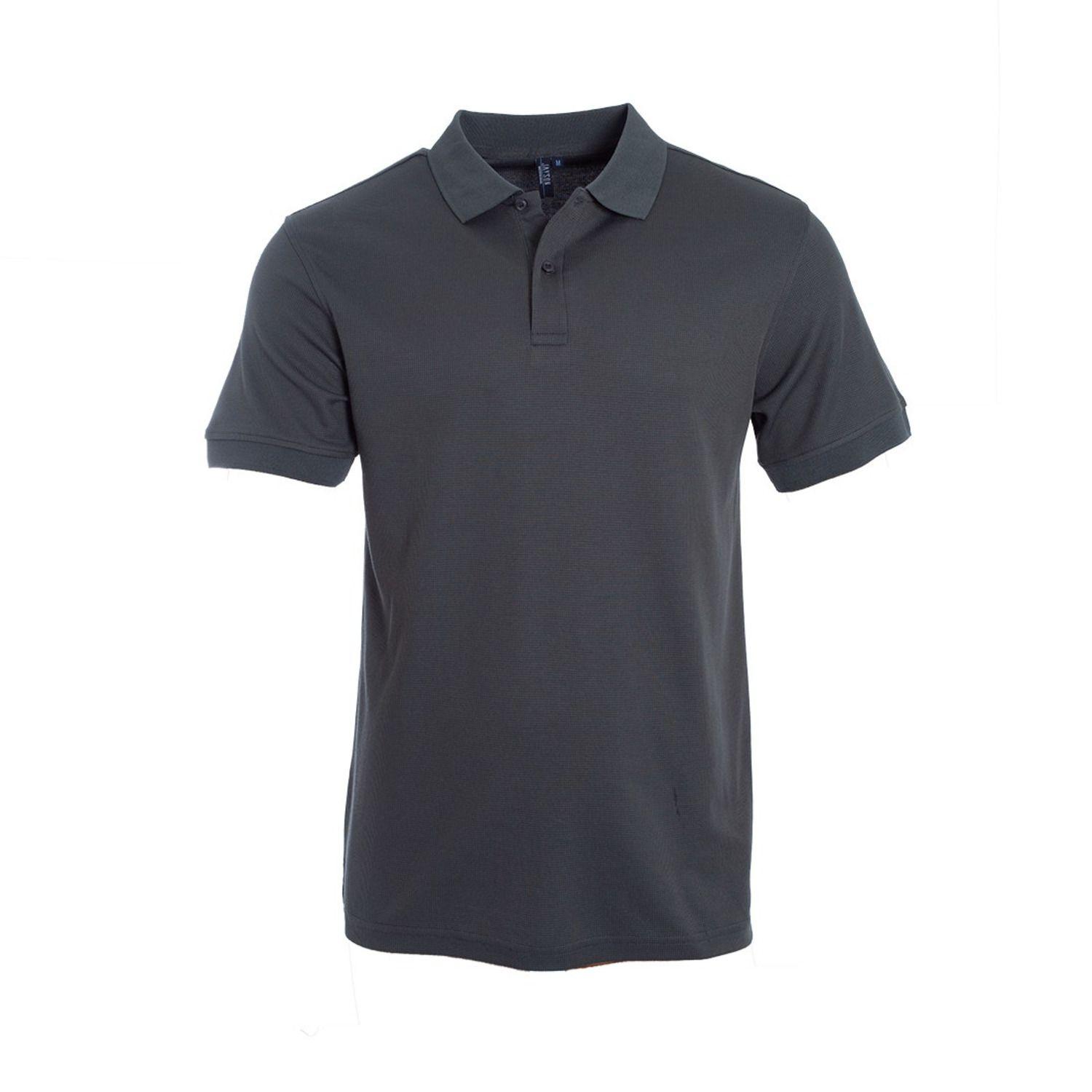 Polera Mc Hombre Waffle  Gris oscuro-0