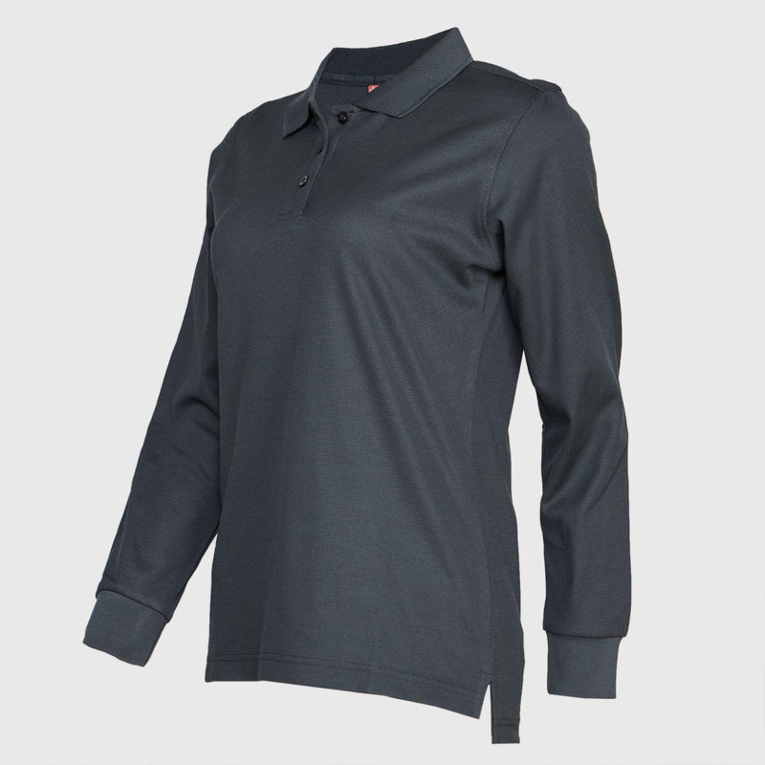 Polera Ml Mujer Waffle  Gris oscuro-1