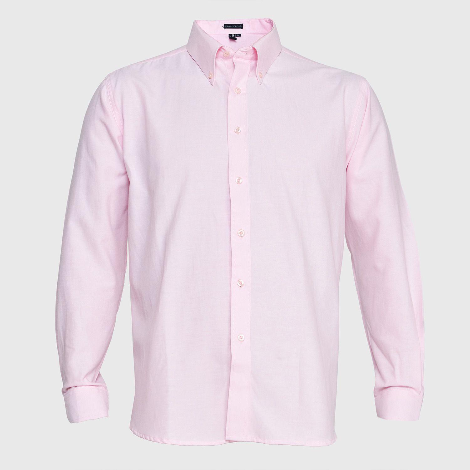 Camisa Oxford B/Suelto M/L Rosado-1