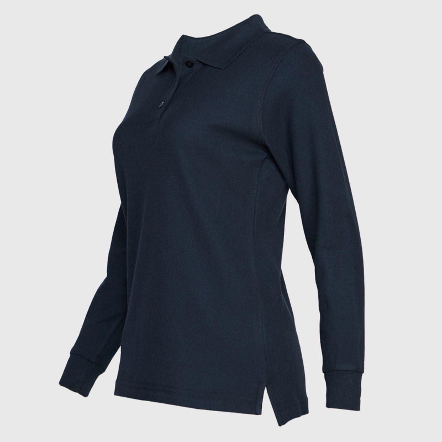 Polera Pique Mujer 80/20 M/L Azul marino-3