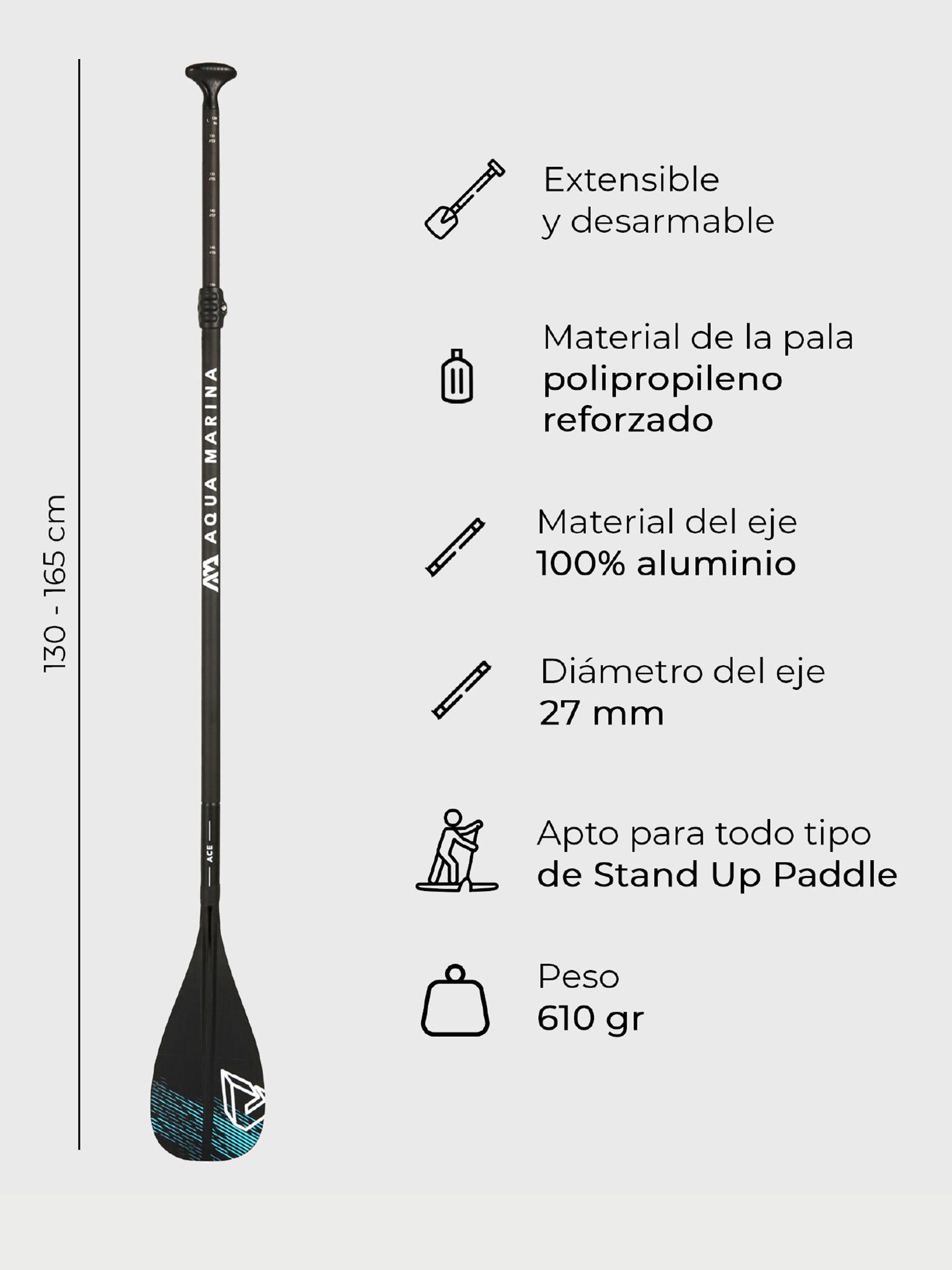 Remo SUP Kid Ace Aluminio Aqua Marina-2