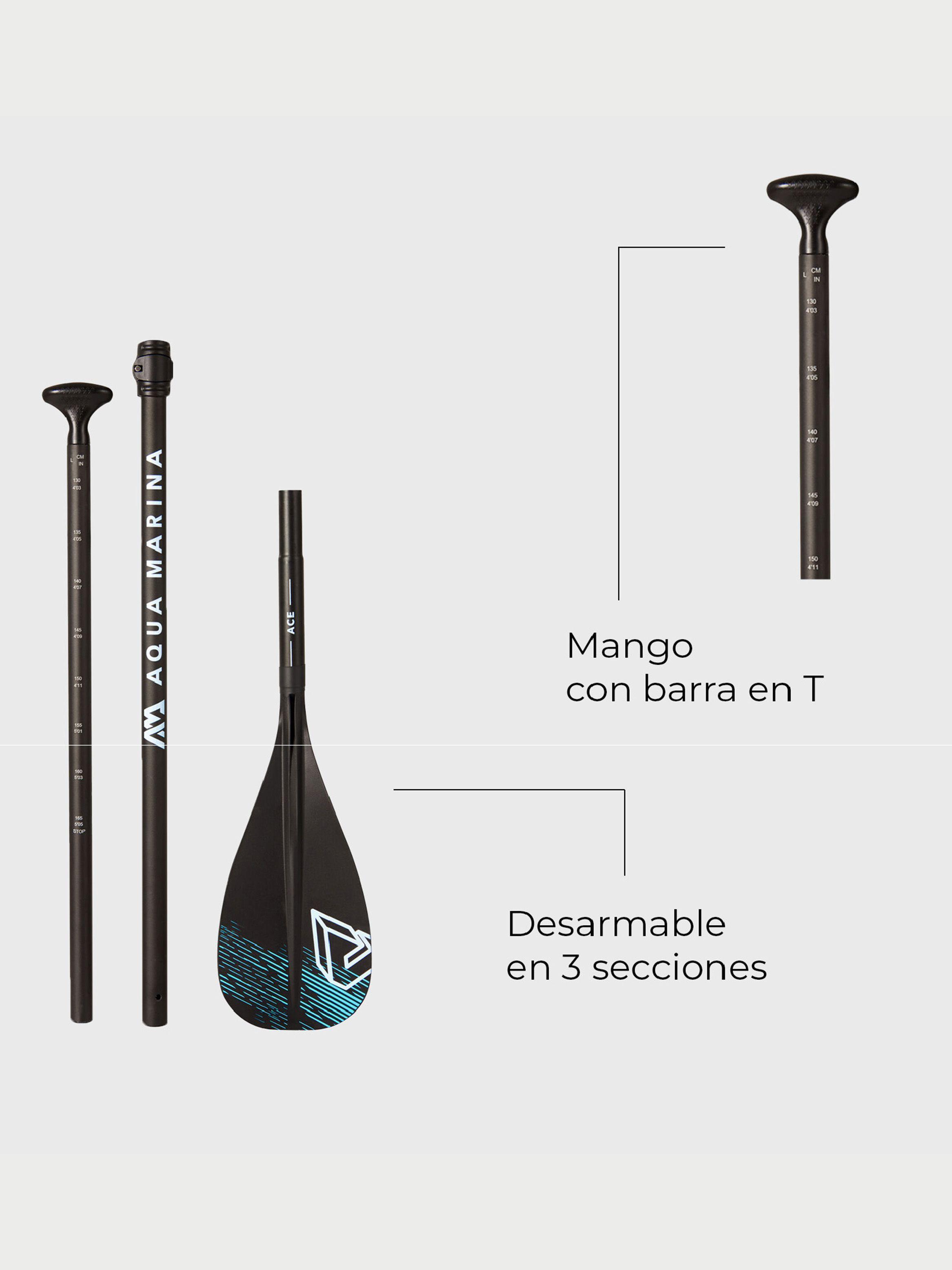 Remo SUP Kid Ace Aluminio Aqua Marina-4