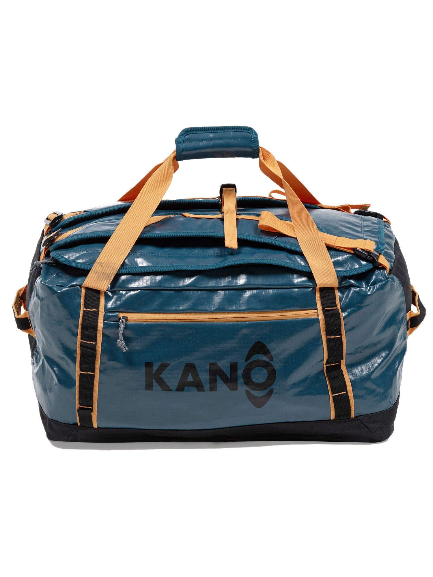 Bolso Mochila Impermeable Kano Outdoor 60L Plegable Azul-7