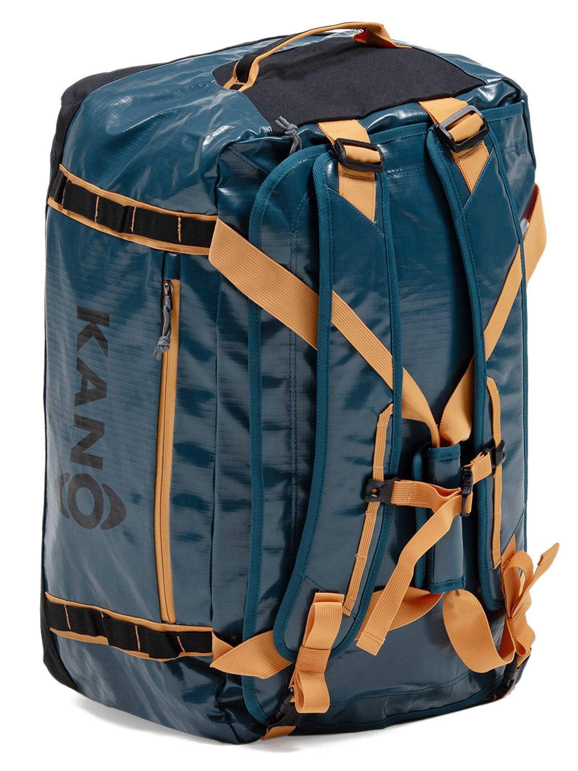 Bolso Mochila Impermeable Kano Outdoor 60L Plegable Azul-9