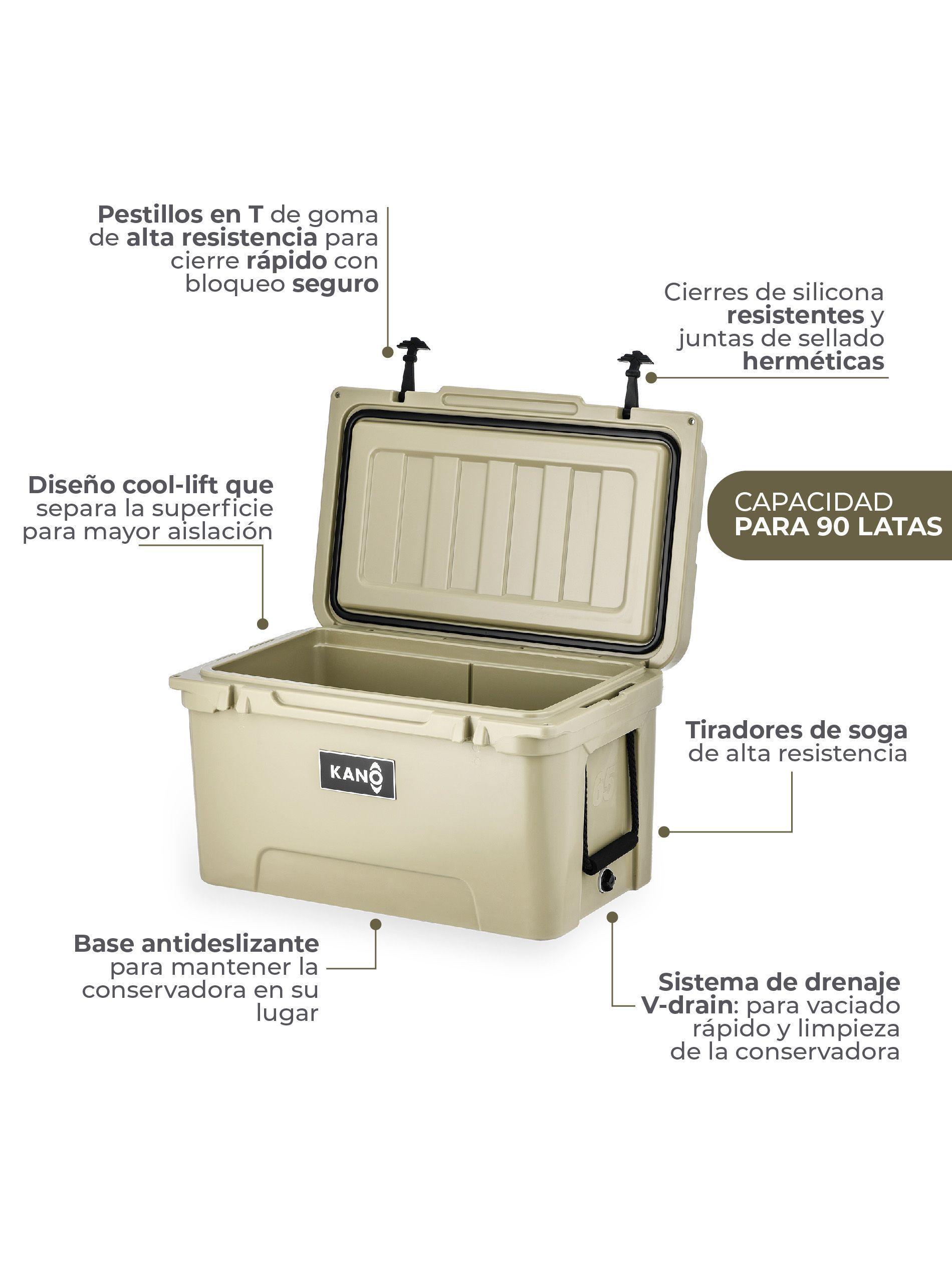 Cooler Nevera Rígida San Rafael 65QT Beige Kano-4