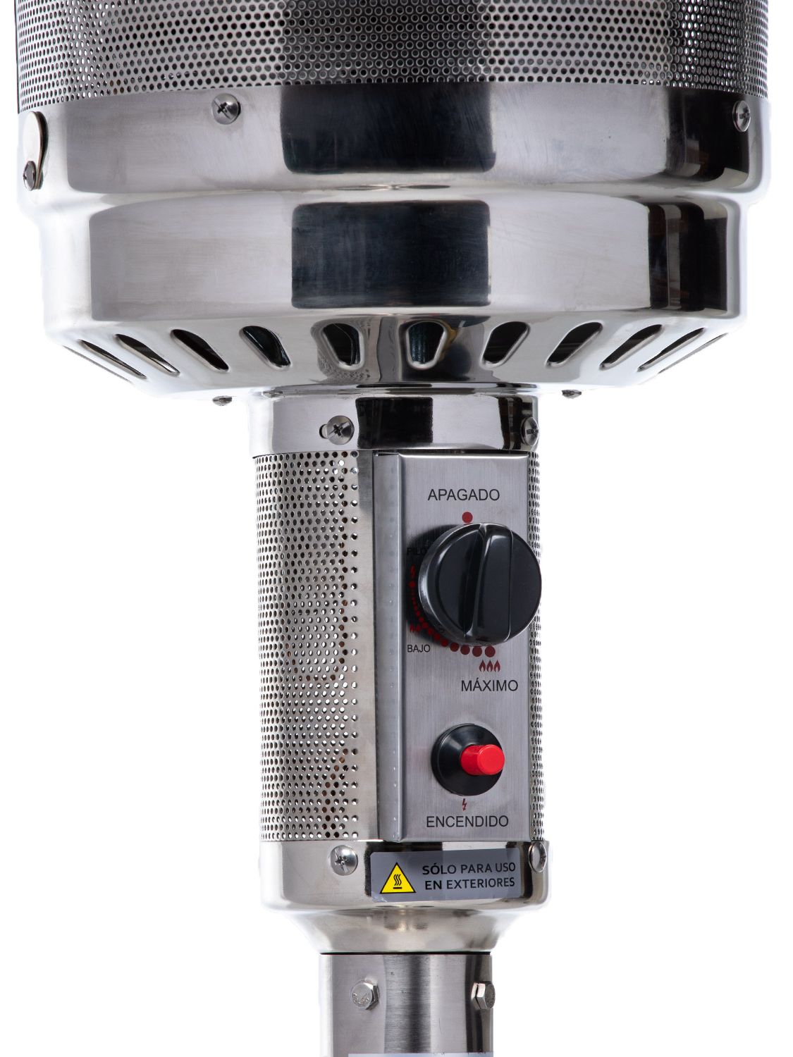 Estufa Calefactor Exterior Silver Pro Acero Inoxidable Relan-6