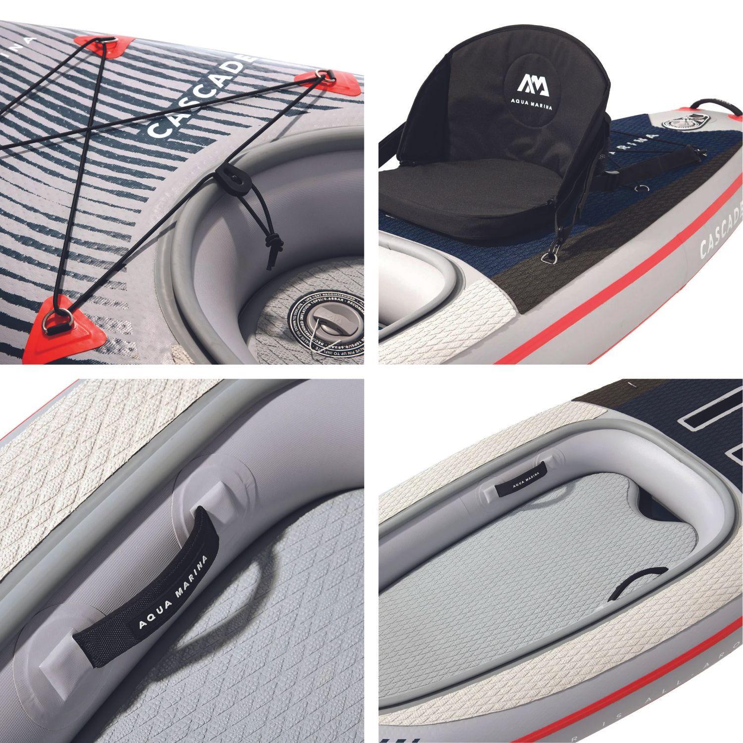 SUP Kayak Hibrido Inflable / Cascade Aqua Marina 11 Pies-8