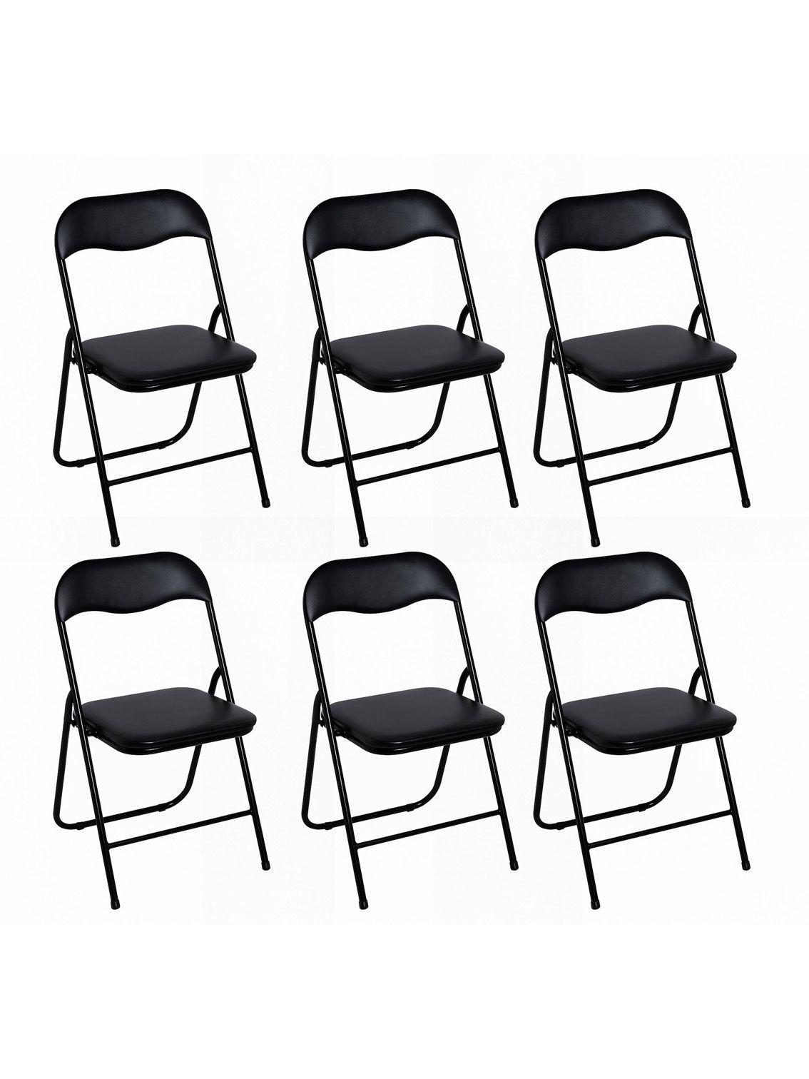 Set x6 Sillas Plegables Kano Livianas y Portátiles Eventos-2