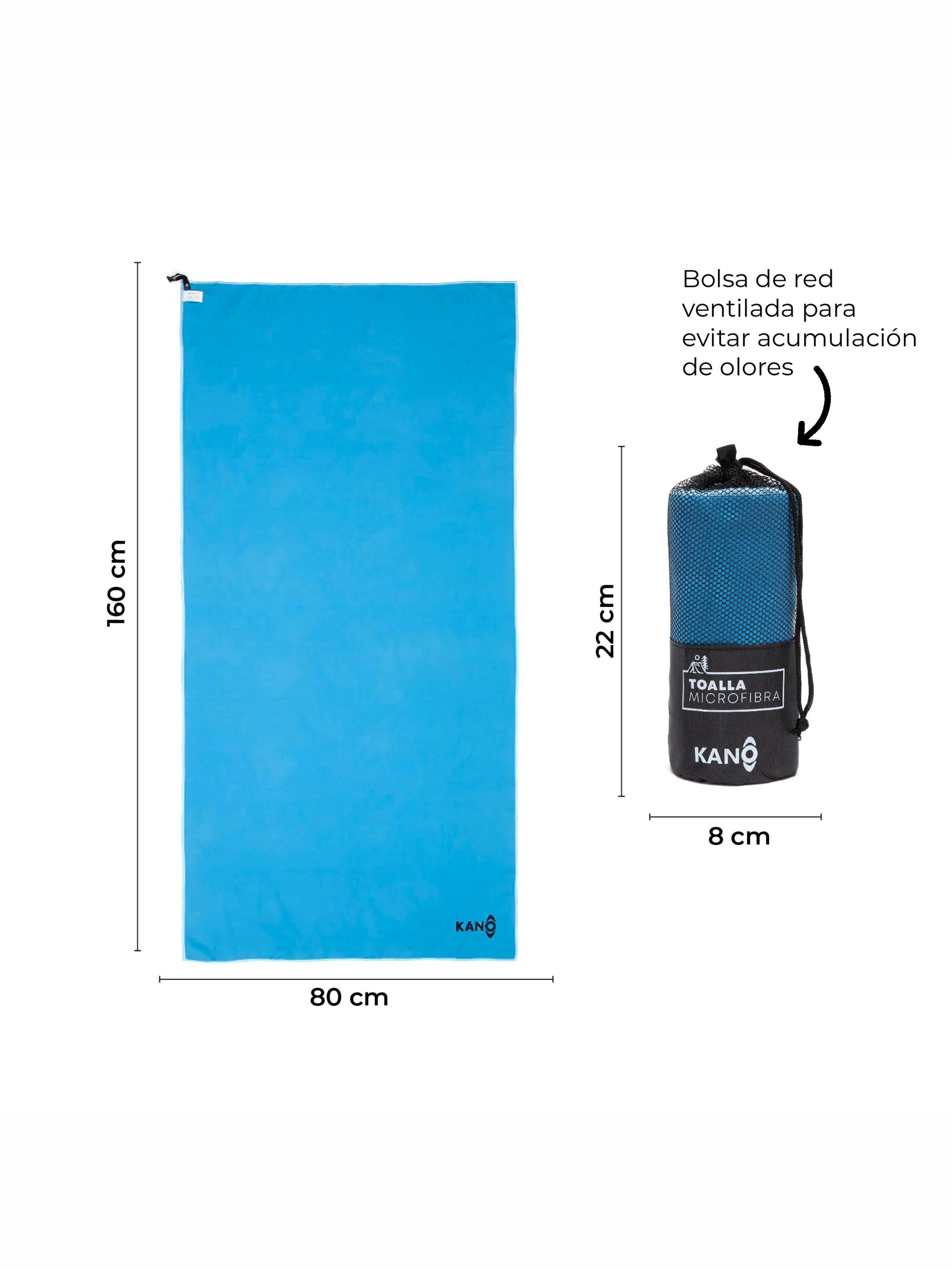 Toalla de Microfibra Azul Secado Rápido-4