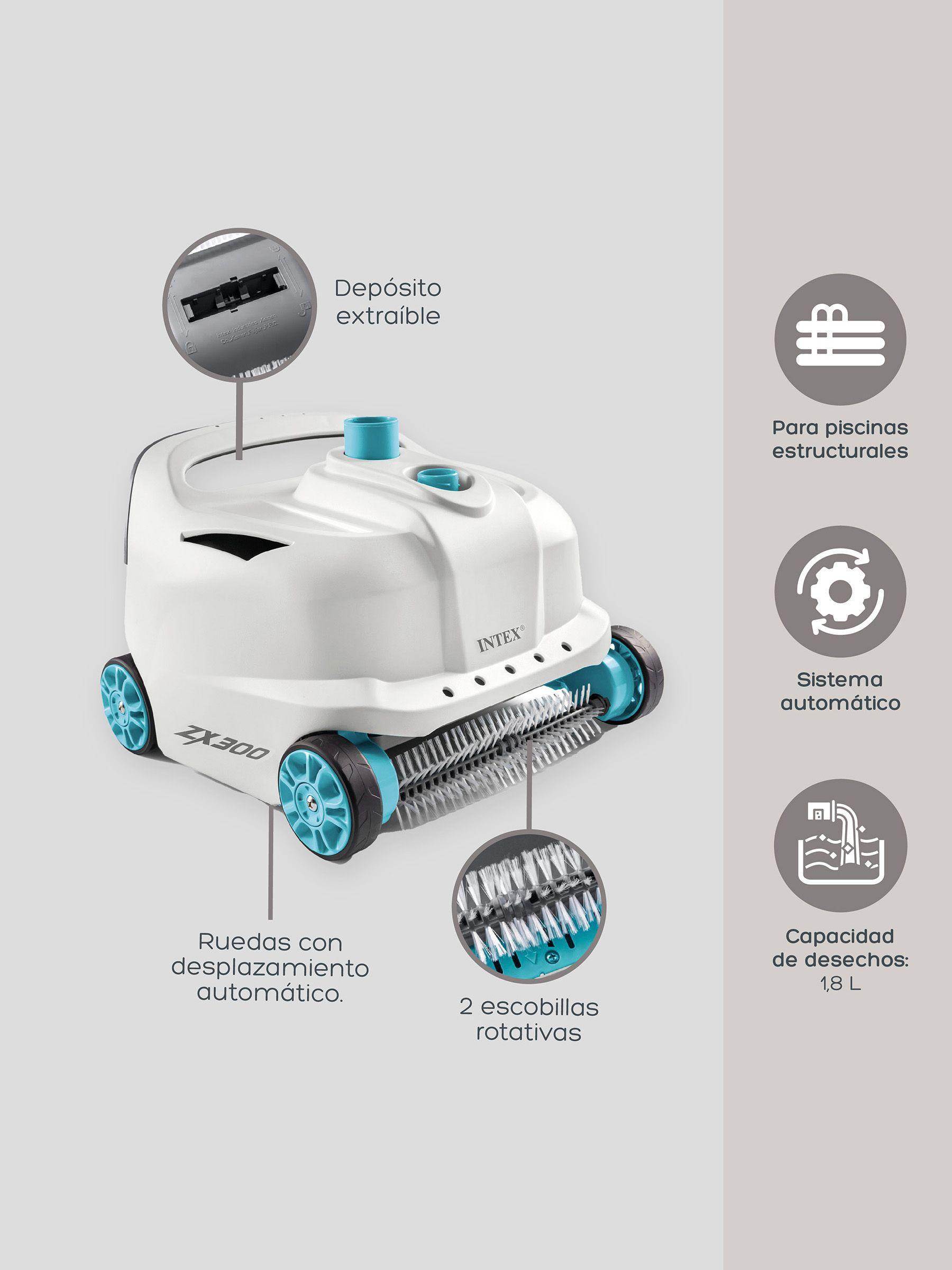 Limpiafondos Robot Para Piscinas Intex ZX300 Automático-2
