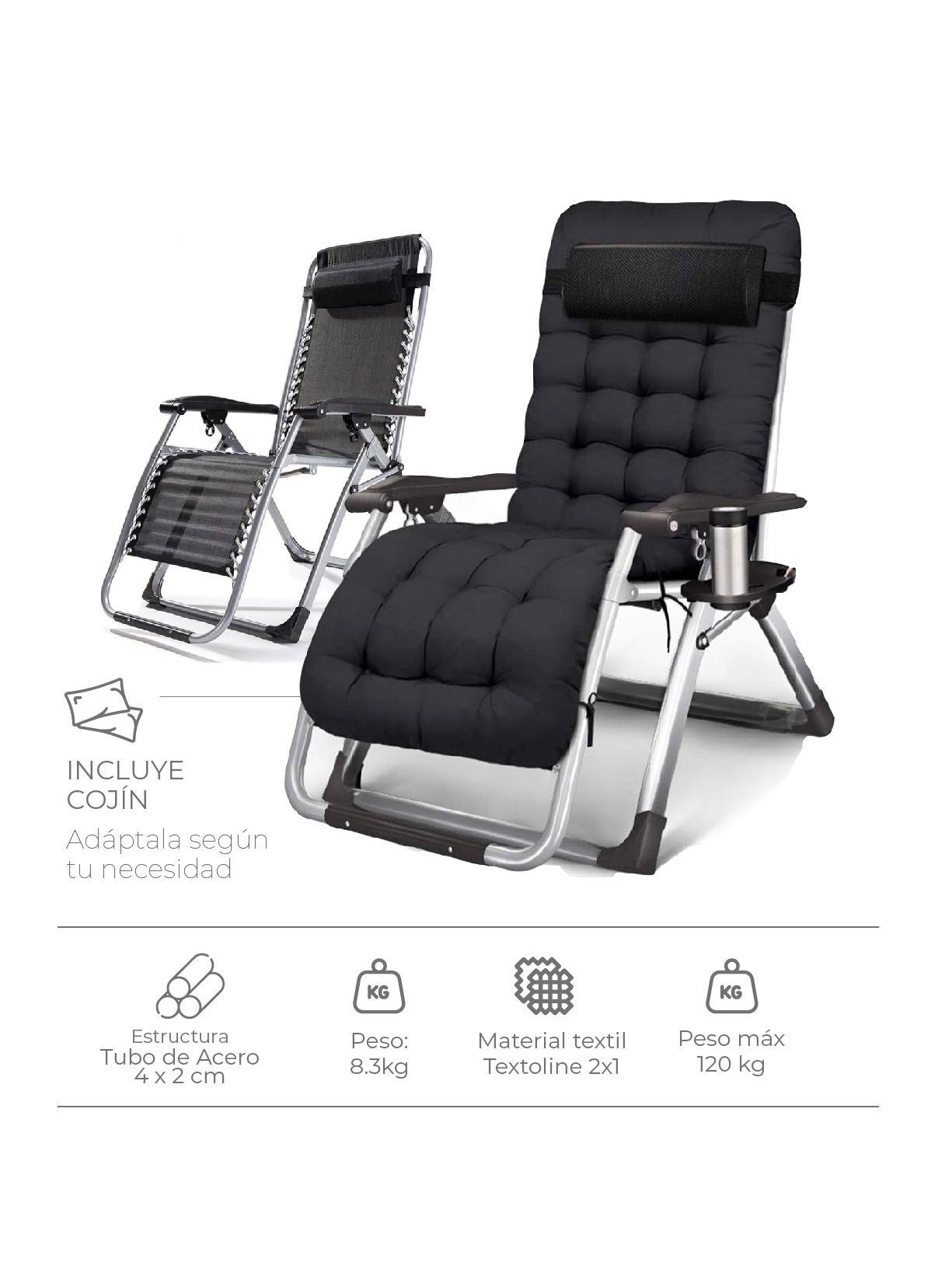 Reposera Zero Gravity Relan Zen Pro con Cojín Desmontable-2