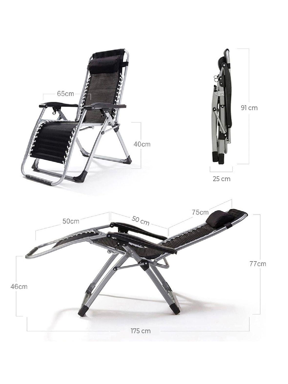Reposera Zero Gravity Relan Zen Pro con Cojín Desmontable-4