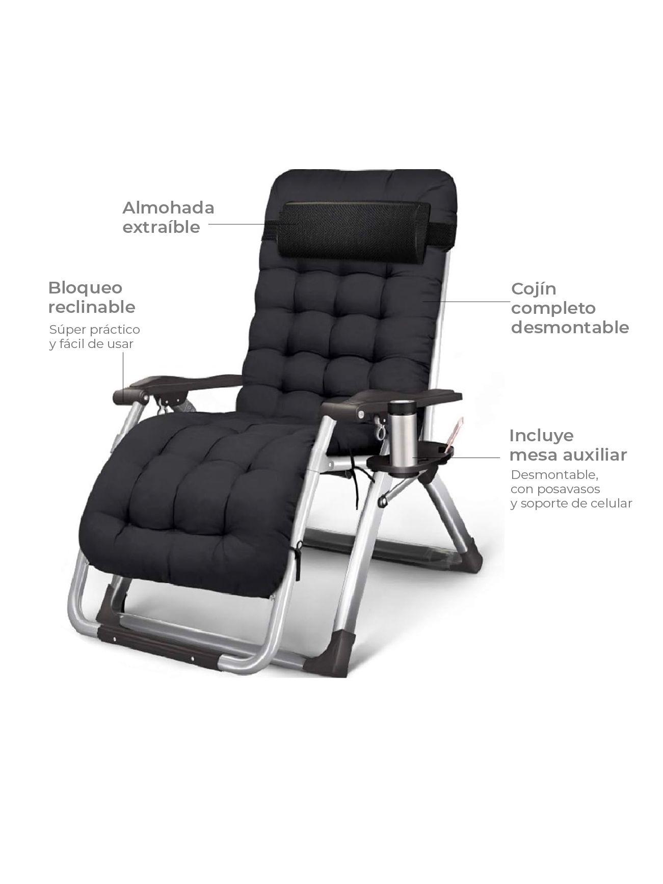 Reposera Zero Gravity Relan Zen Pro con Cojín Desmontable-5