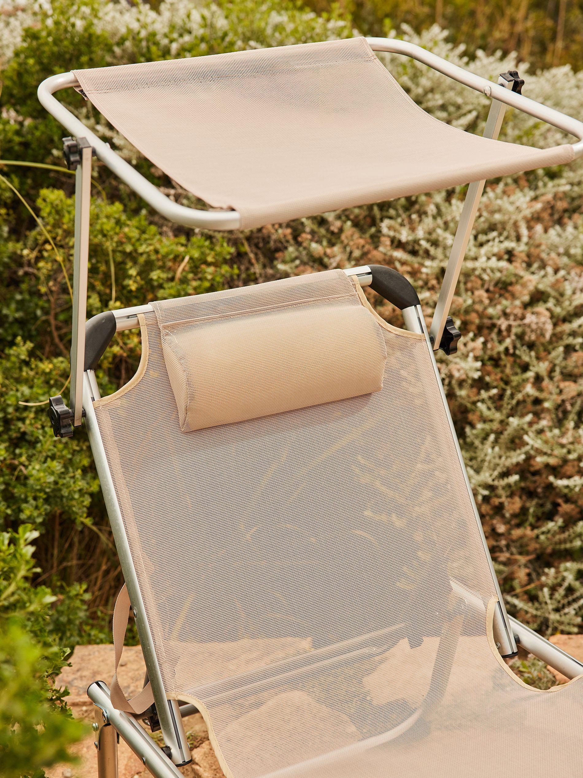 Reposera Plegable con Techo Relan Areia Reclinable-5