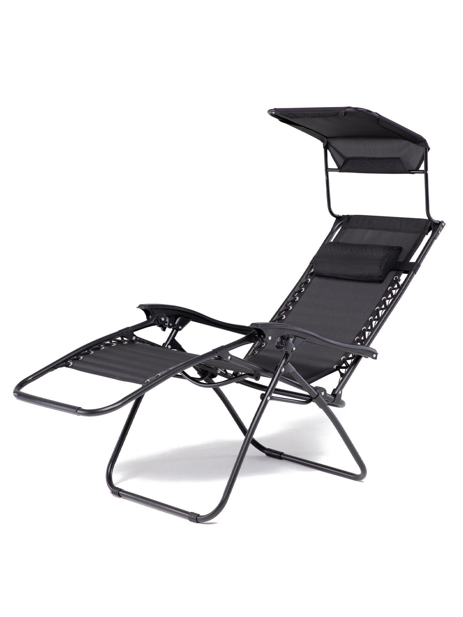 Reposera Zero Gravity Relan Zen Canopy con Techo Plegable-0