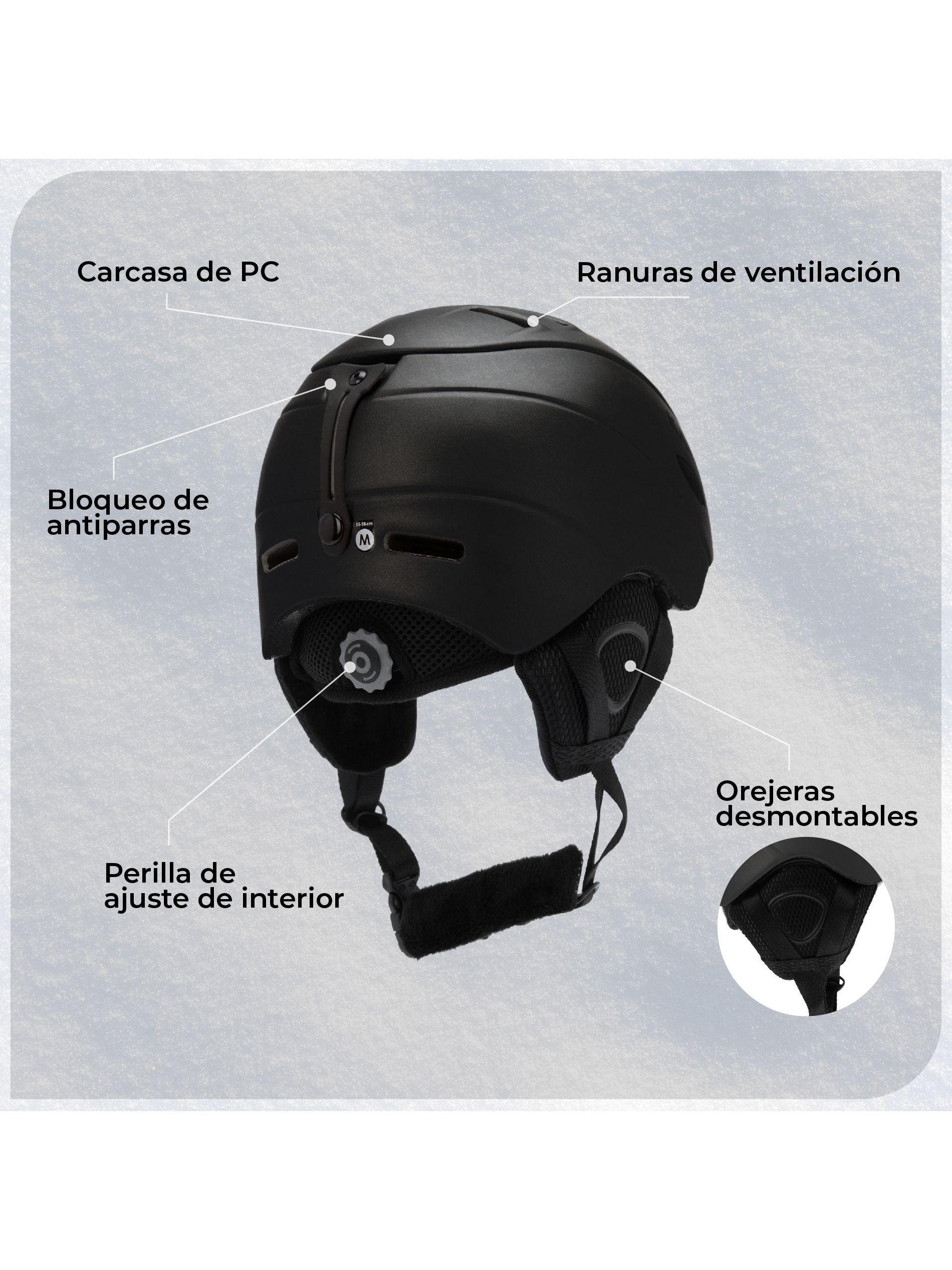 Casco De Ski y Snowboard Kano Patrol Black Ajustable-3