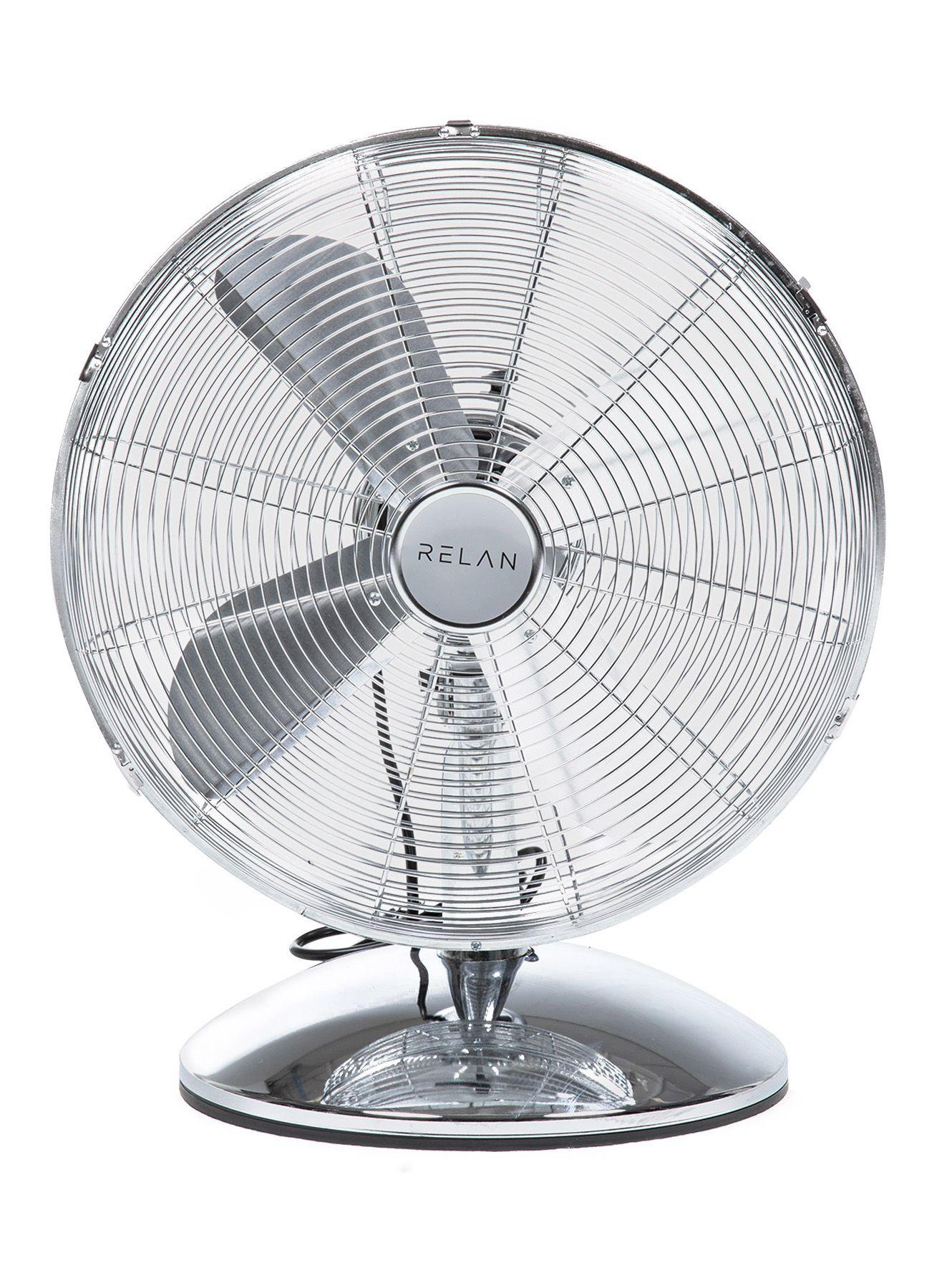 Ventilador de Mesa Relan Silver Breeze Para Escritorio 16"-0