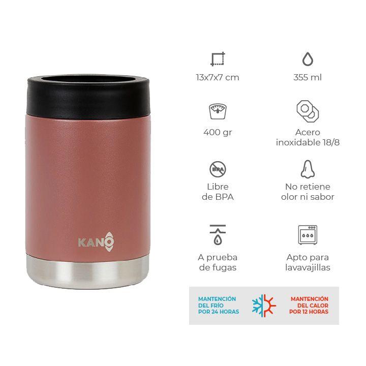 Cubre Latas Porta Latas Térmico Burdeo Kano-2