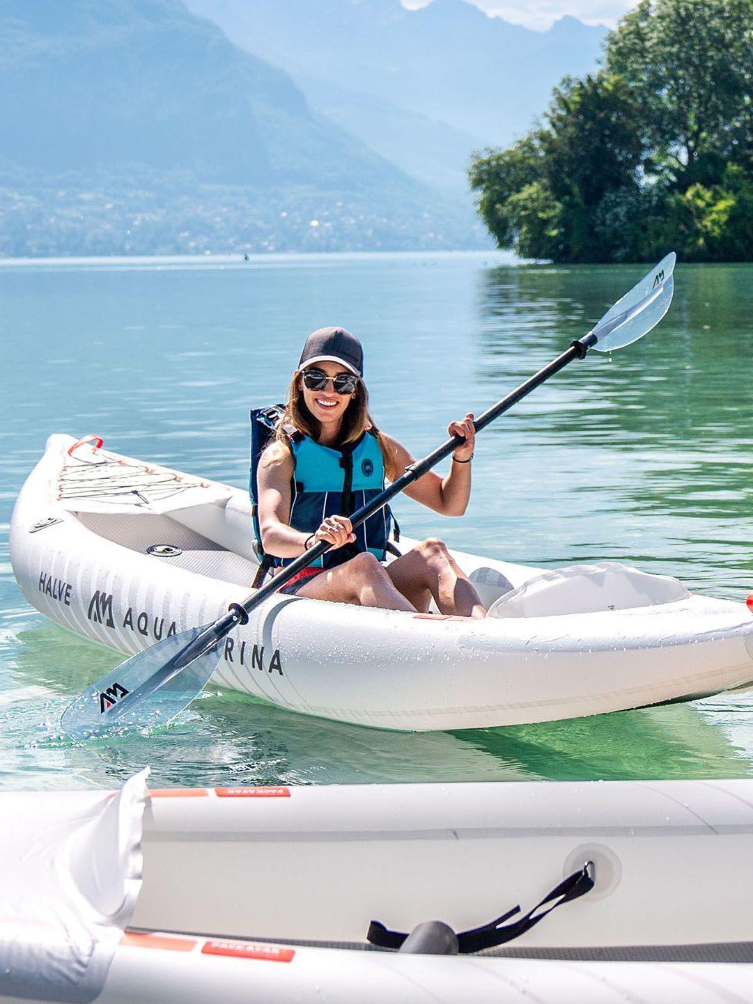 Remo Kayak Desarmable AquaMarina KP-2 Palas Transparentes-6