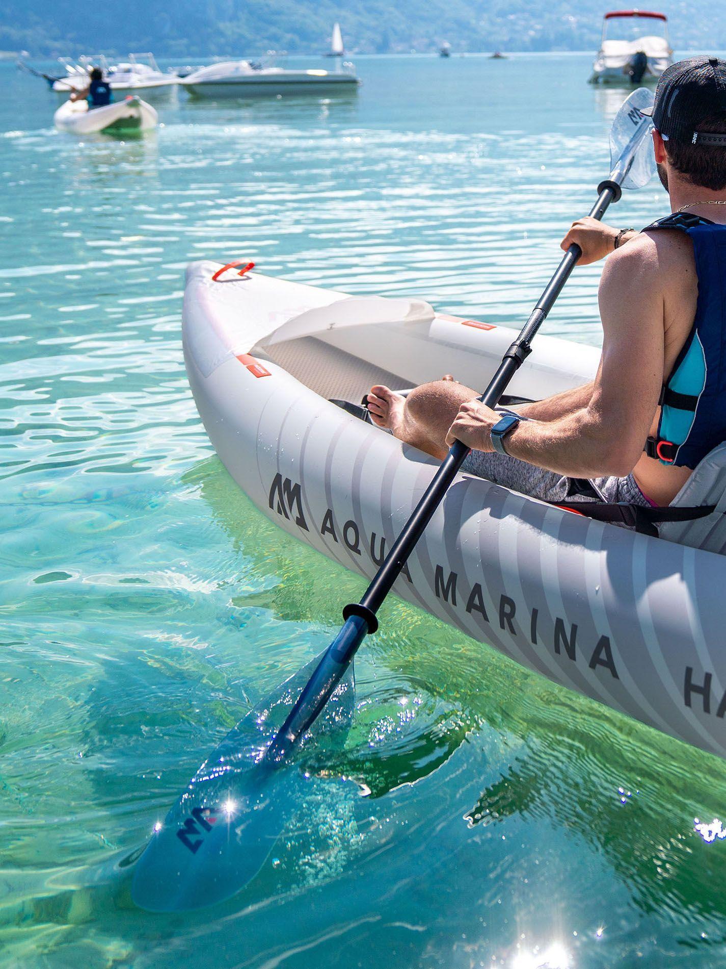 Remo Kayak Desarmable AquaMarina KP-2 Palas Transparentes-7