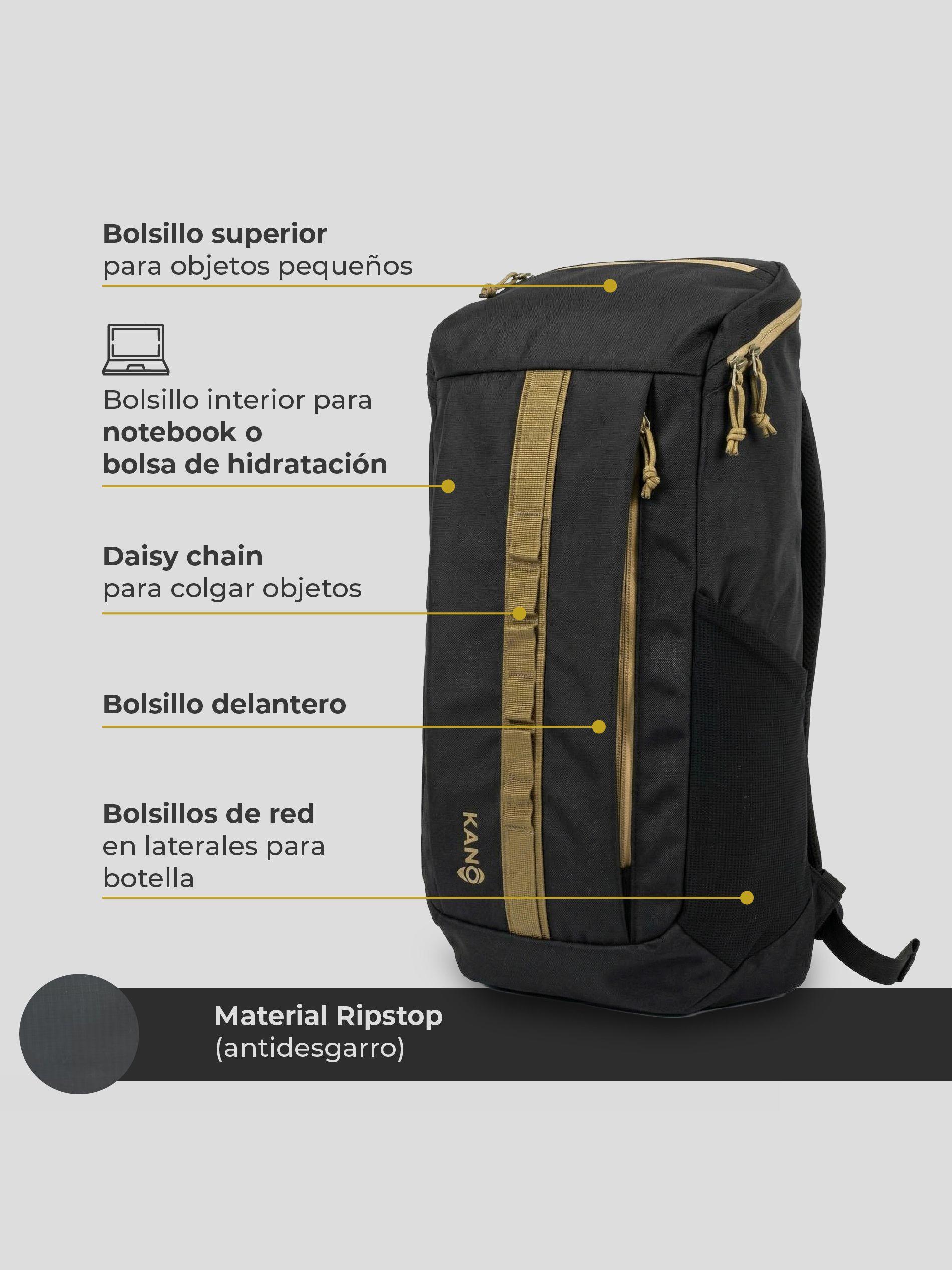 Mochila Trekking 25L Kano Andes Camping y Urbana Notebook-7