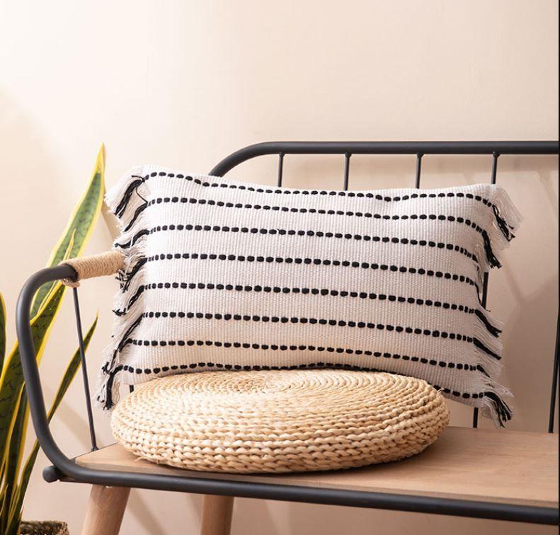 Funda de Cojín Costuras Gris 30 x 50 / Funda Cojin Relan-2