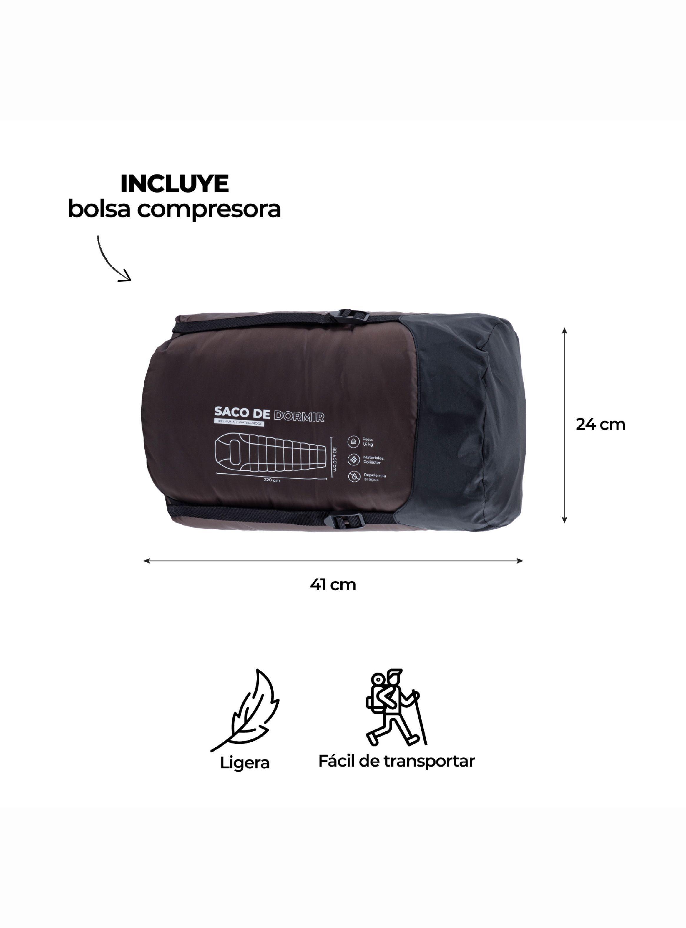 Saco de Dormir Kano Aconcagua  -4 / 0 / 8°C 1,6 Kg  Marron-7