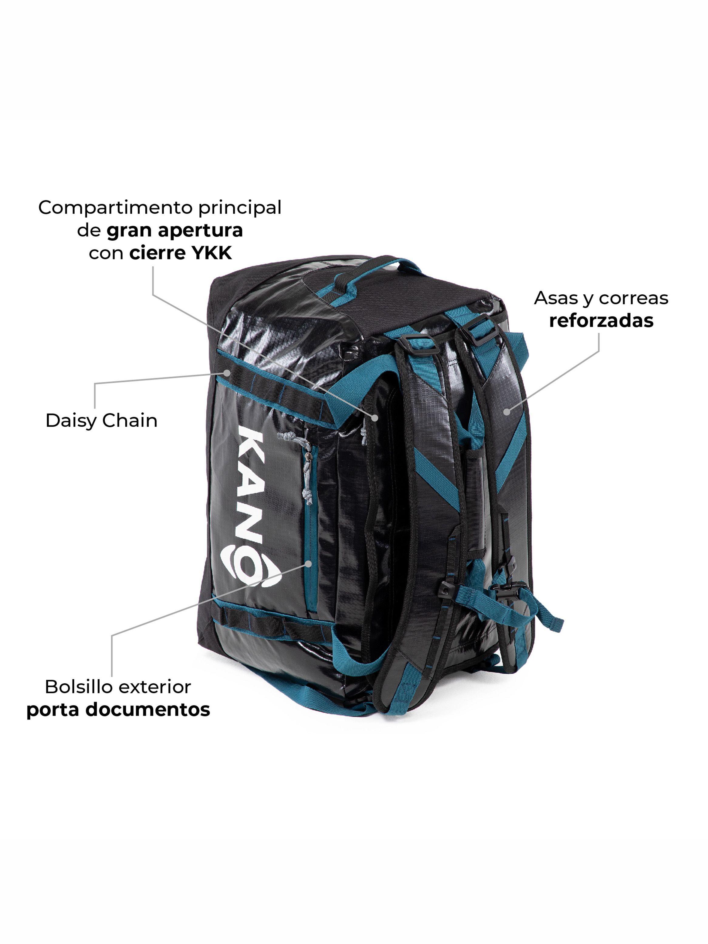 Bolso Mochila Impermeable Negro Kano Outdoor 40L Plegable-2
