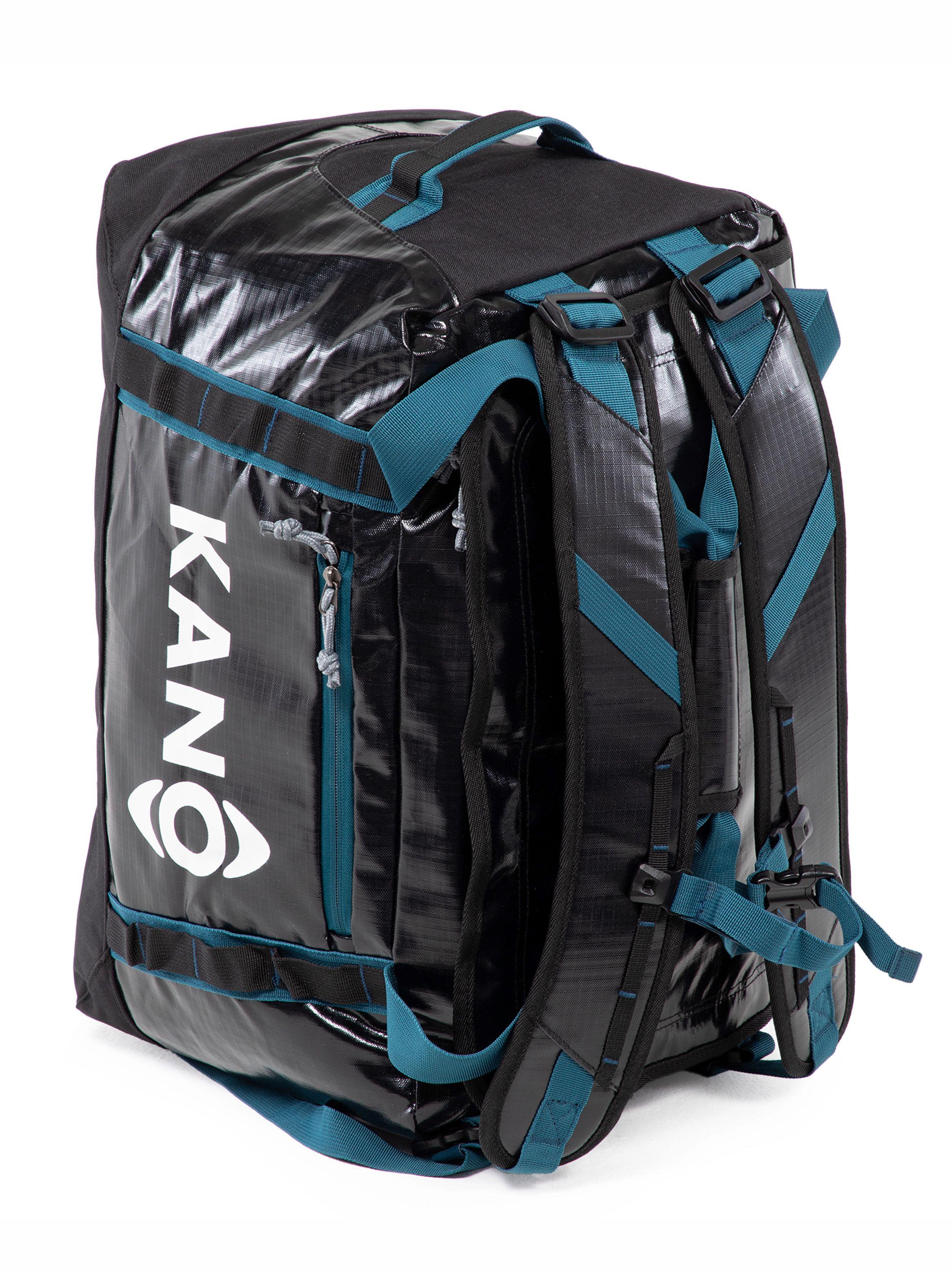 Bolso Mochila Impermeable Negro Kano Outdoor 40L Plegable-5