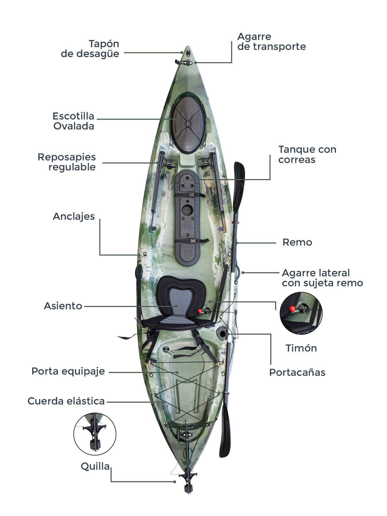 Kayak Rígido Para 1 Persona Mini Dace Kano-2