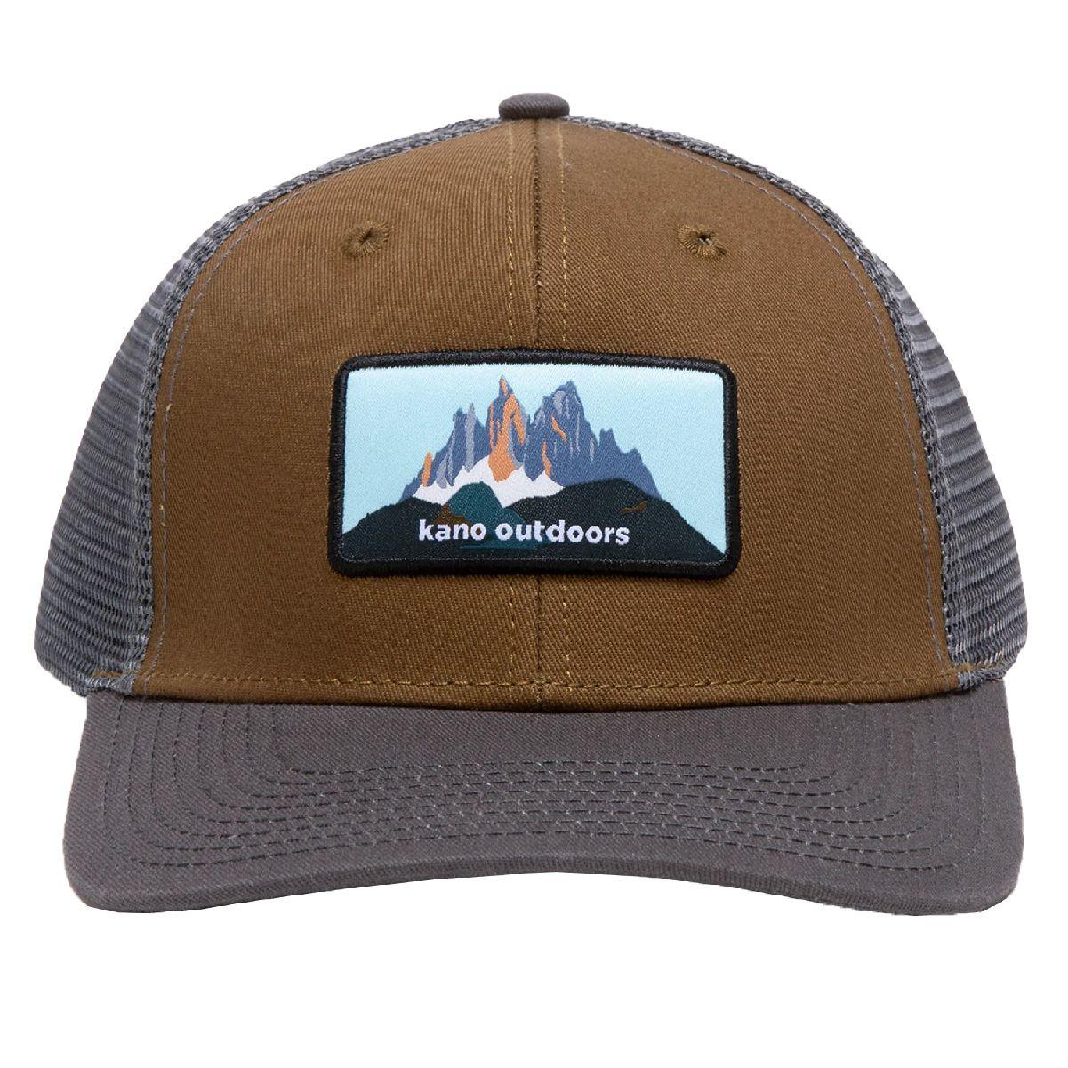 Jockey Gorra Ajustable Gris y Café Kano-0