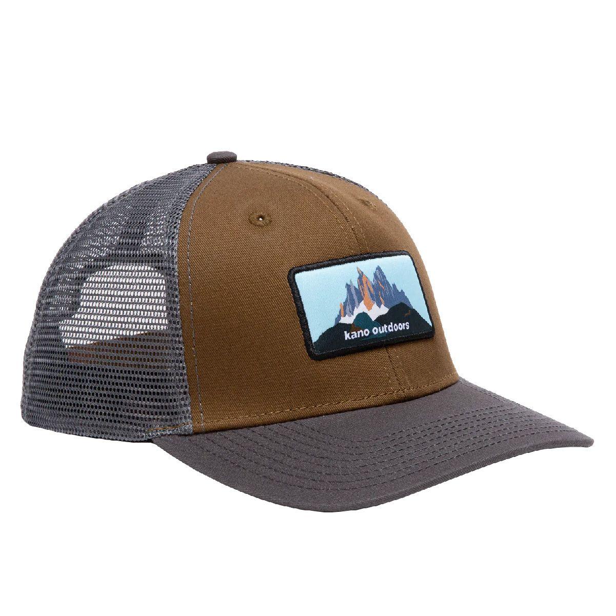 Jockey Gorra Ajustable Gris y Café Kano-2