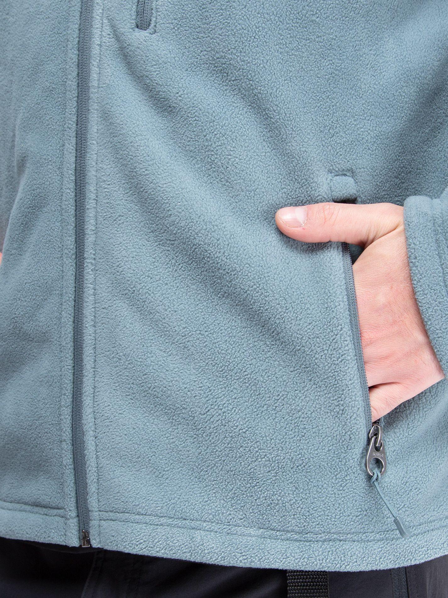 Chaqueta Polar Hombre Kano Canelo Azul Polerón Full Zip-3