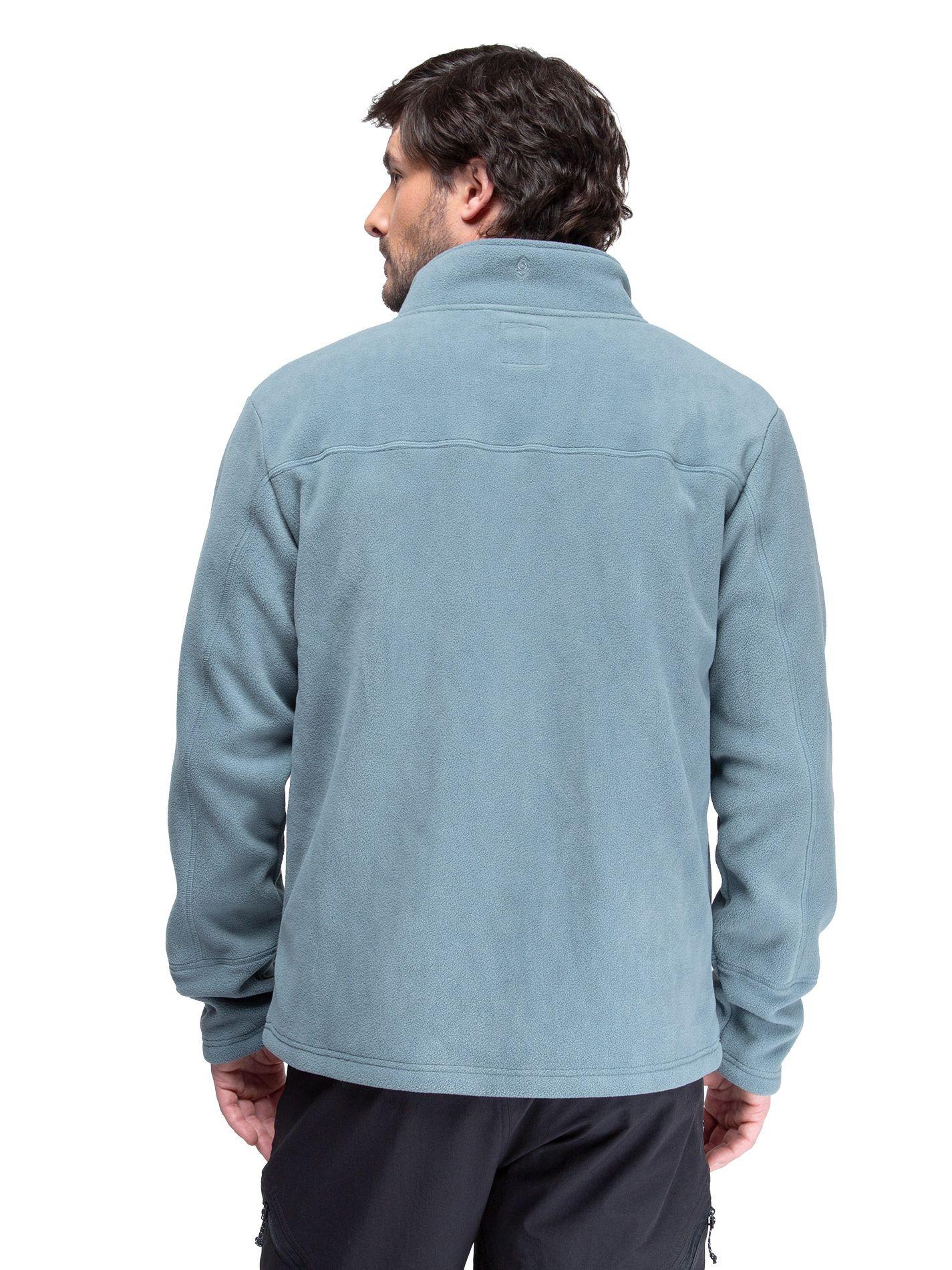 Chaqueta Polar Hombre Kano Canelo Azul Polerón Full Zip-8