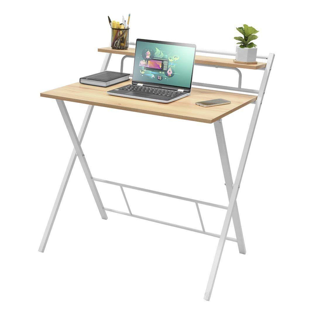 Escritorio Plegable Relan Tripoli Blanco Compacto-10
