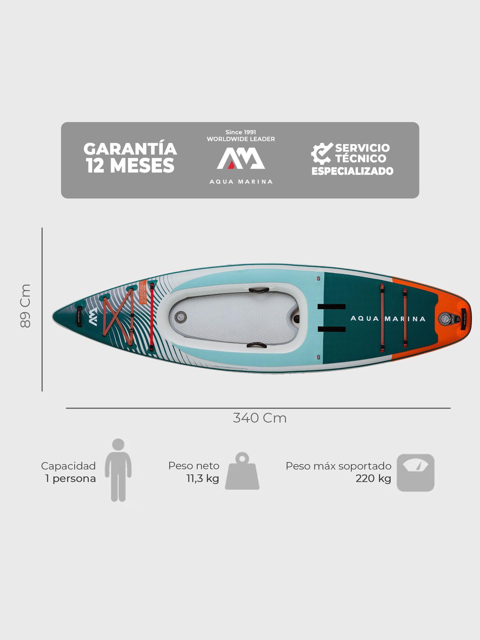SUP / Kayak Inflable Híbrido Aqua Marina Cascade 11’2″-3