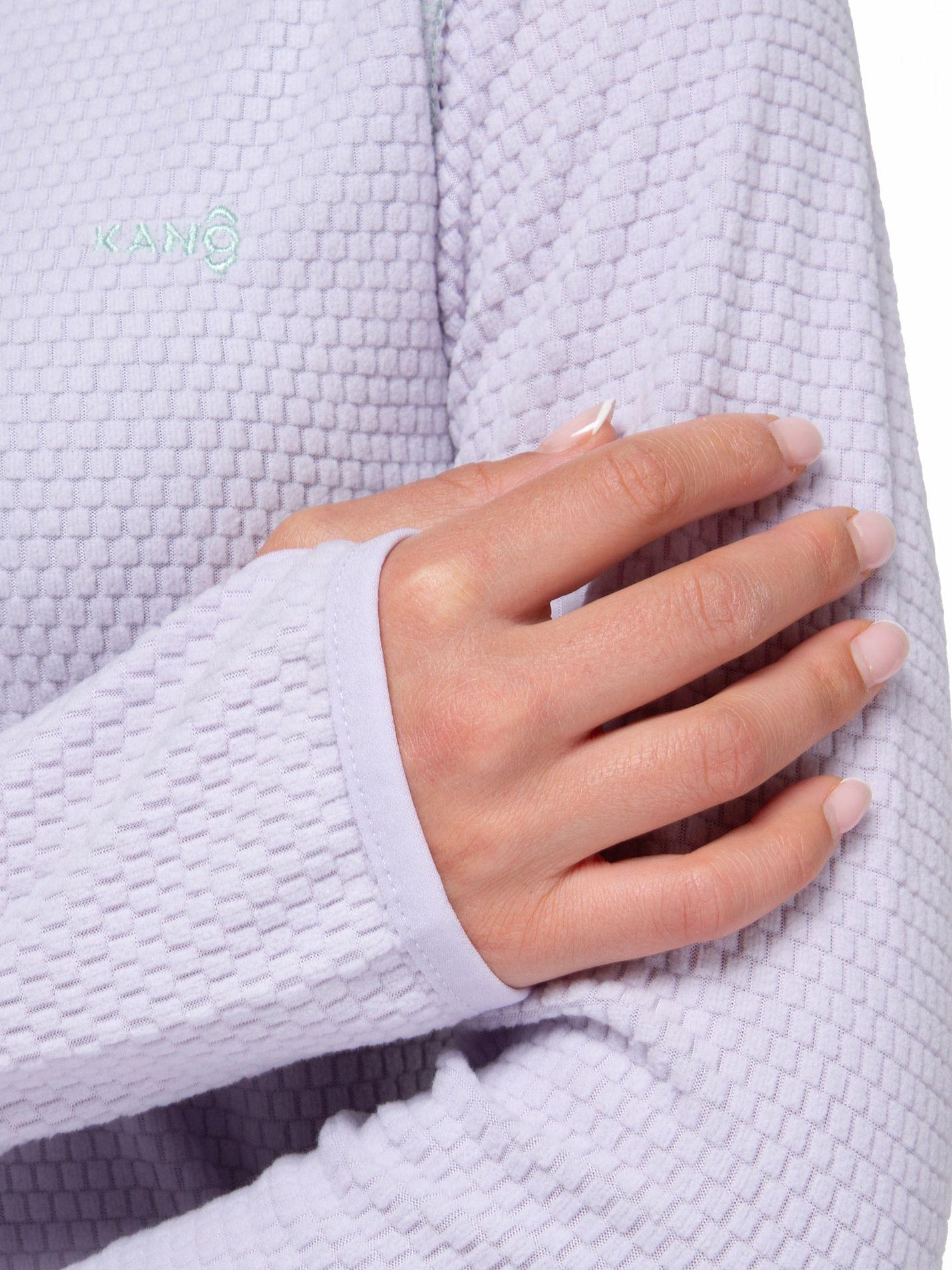 Poleron Mujer Nano Fleece Lila Claro Kano Tineo Deportivo-3