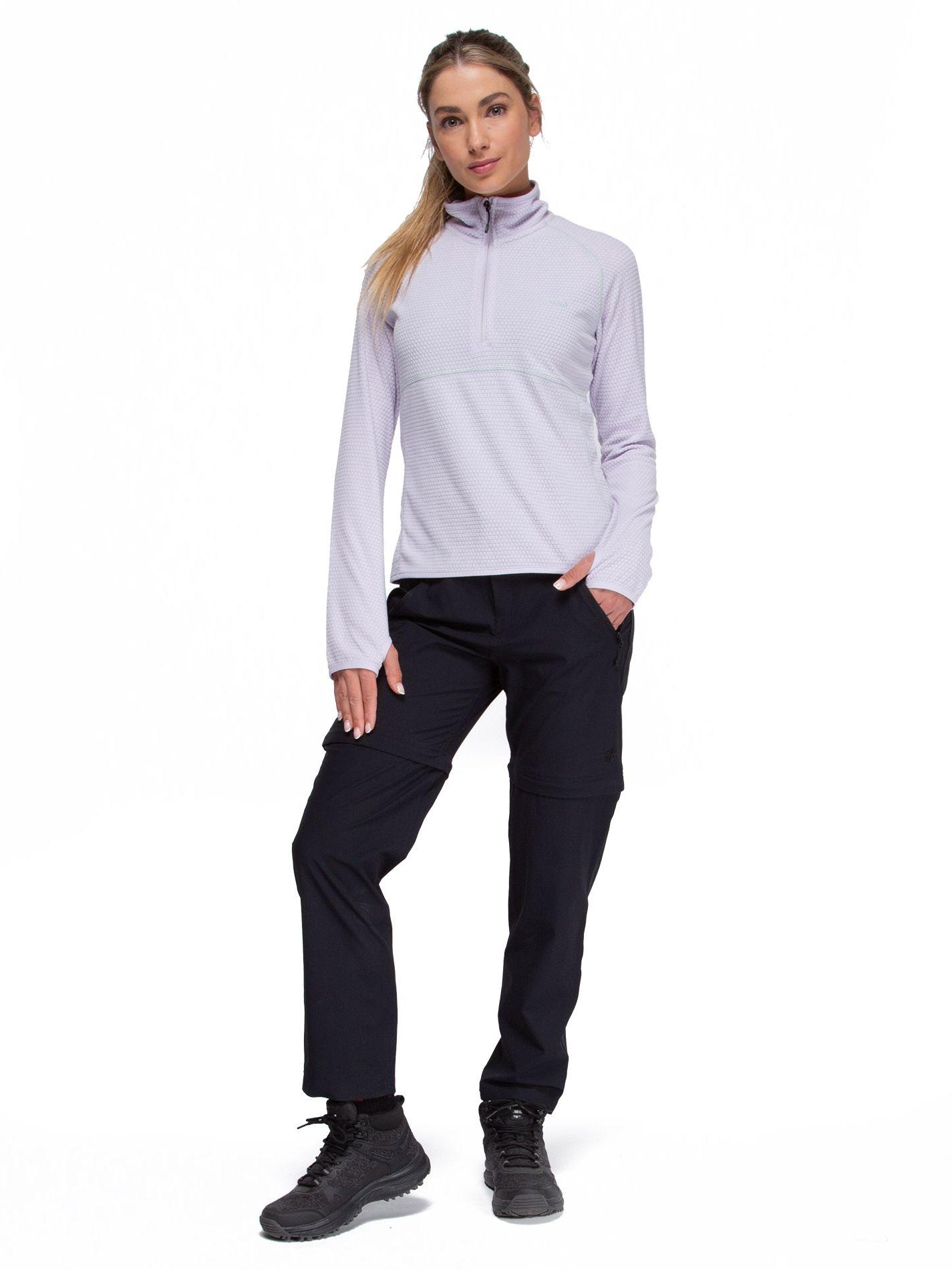 Poleron Mujer Nano Fleece Lila Claro Kano Tineo Deportivo-5